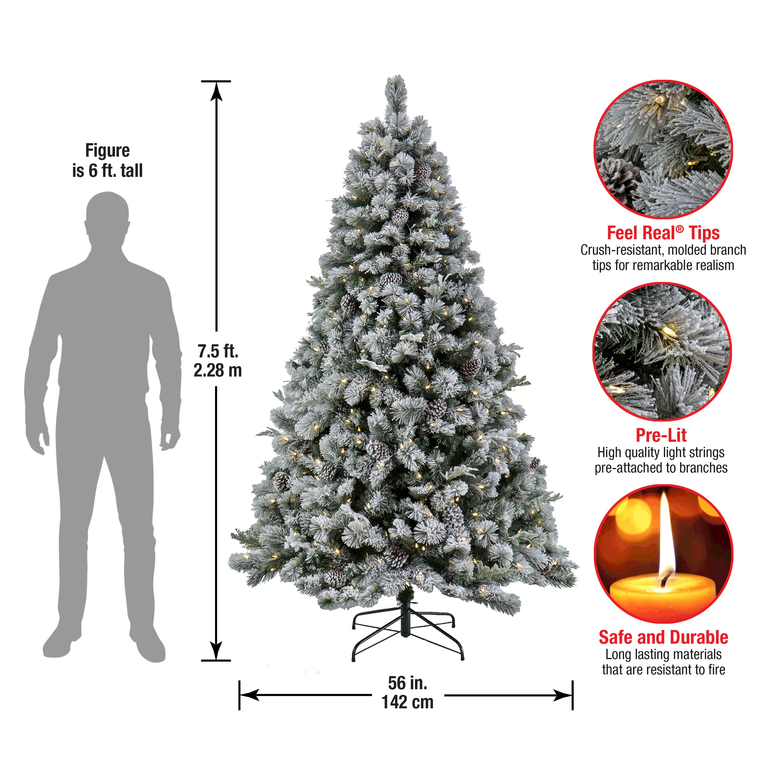 National Tree Company PESH64-300L-75 Artificial-Christmas-Trees - View #6
