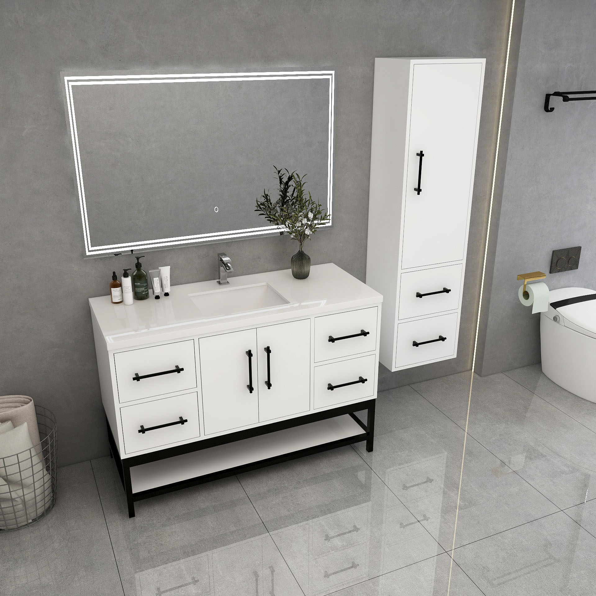 BV Better Vanity VICTORIA48FM-GW Bath-Vanity-Combo - View #4