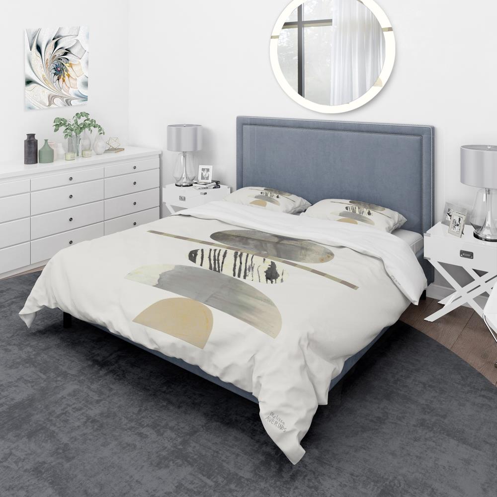 Designart BED30750-T 3 -Piece Brown Twin Duvet cover Set
