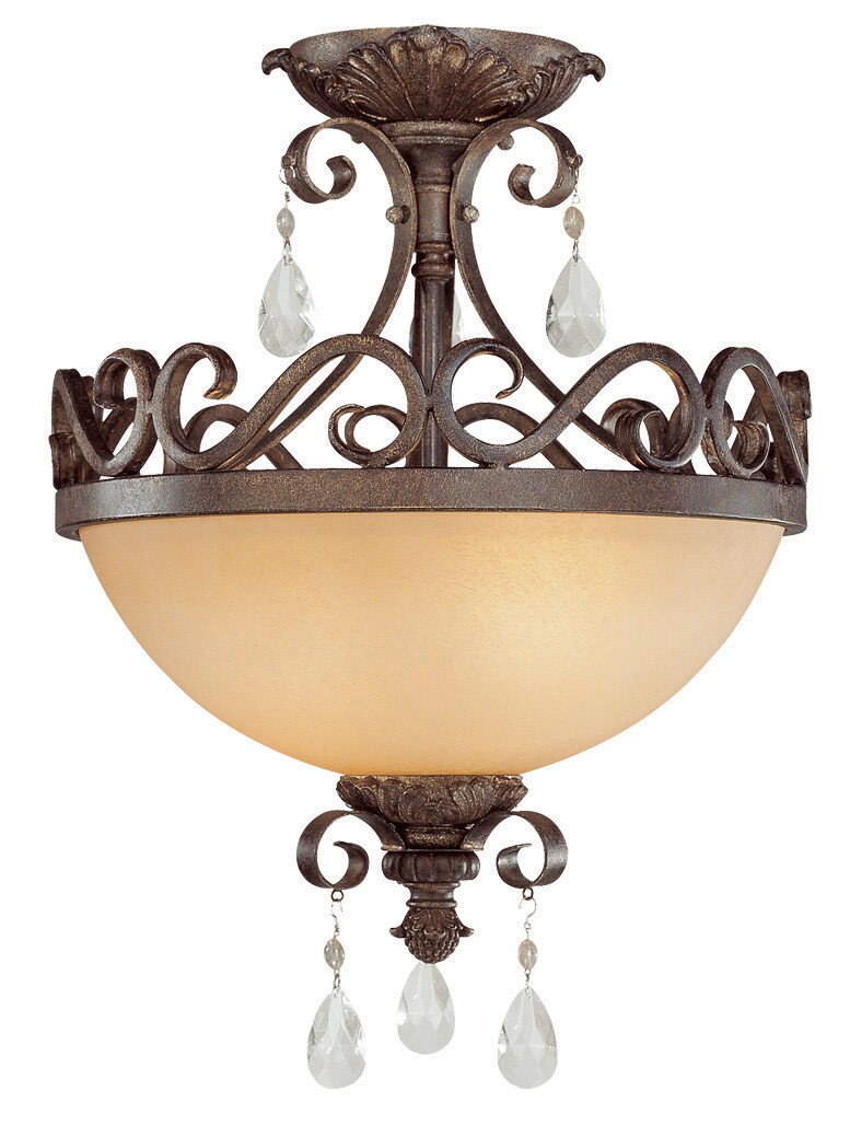 Craftmade Englewood 1-light French Roast Semi-flush Mount Light At 