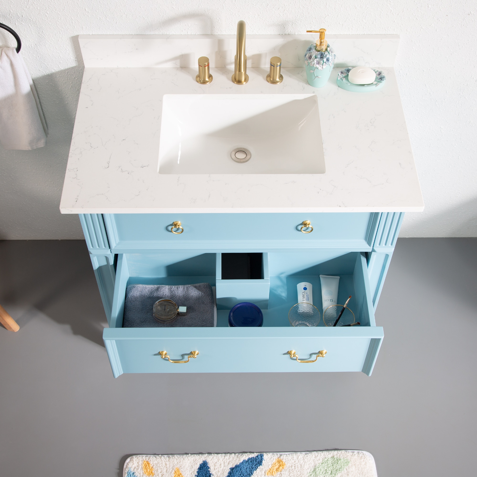 WELLFOR ALLEN36QZ-CB Bath-Vanity-Combo - View #6