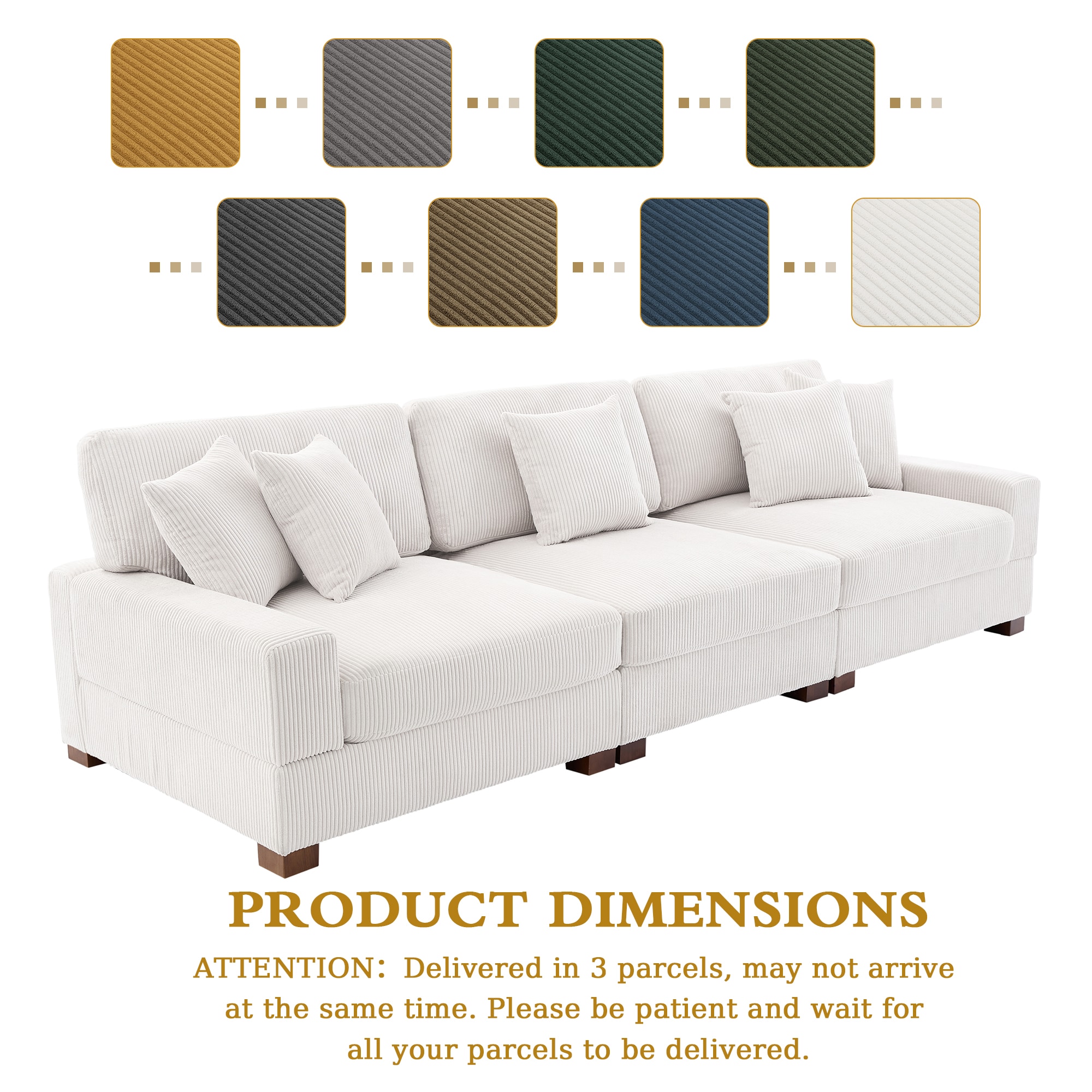 Dreamsidea CS7-BEI-L-R-M Sofas-Loveseats - View #6