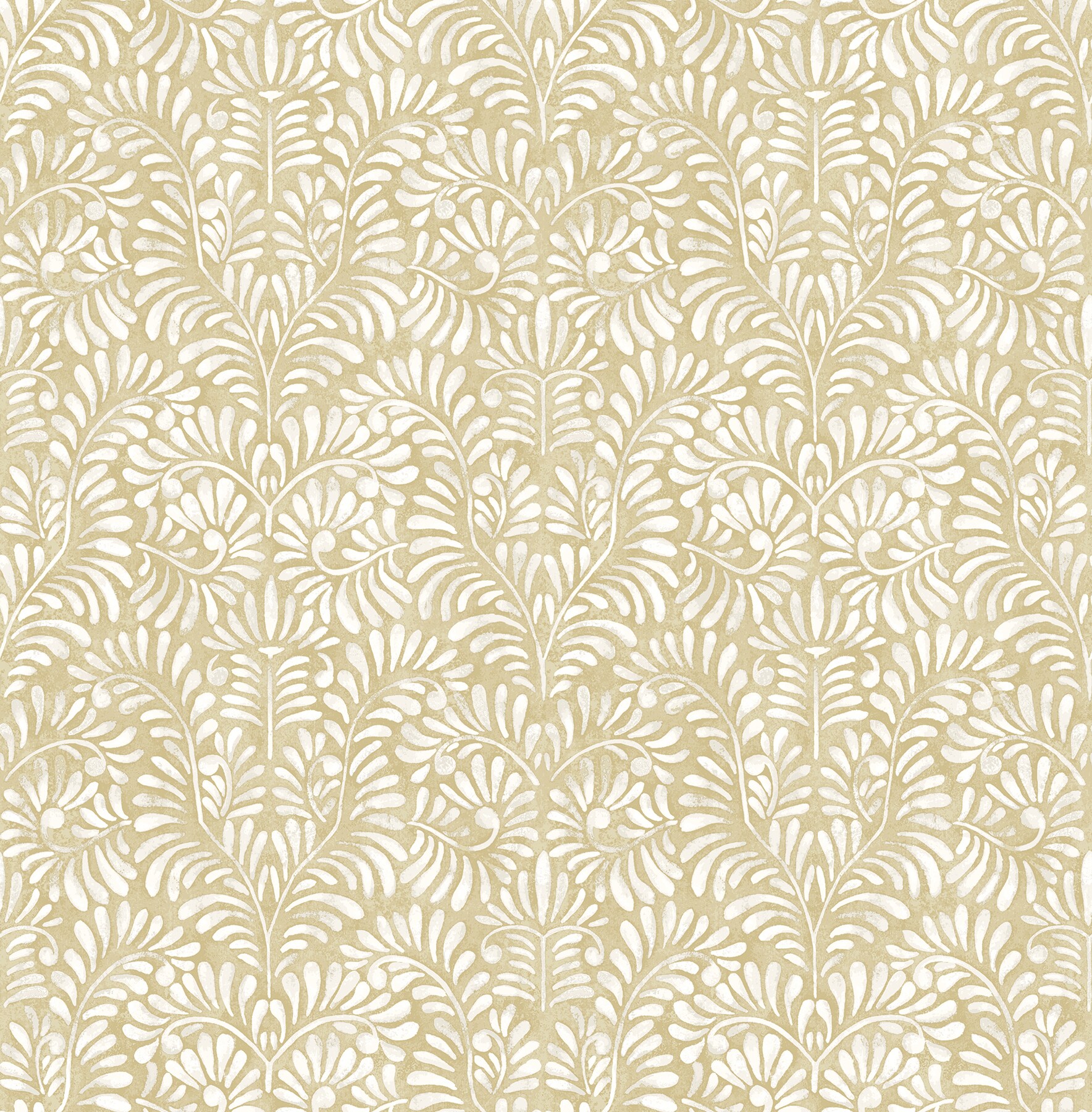 A-Street Prints 4121-26917 56.4-Sq. Feet Yellow Non-woven Ivy/Vines Unpasted Wallpaper