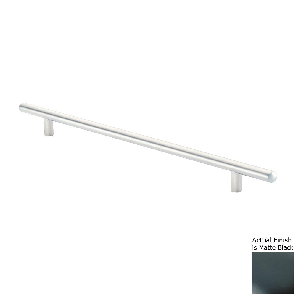 Siro Designs 45-142 European Railing 20-in Center to Center Matte Black Rectangular Bar Drawer Pulls