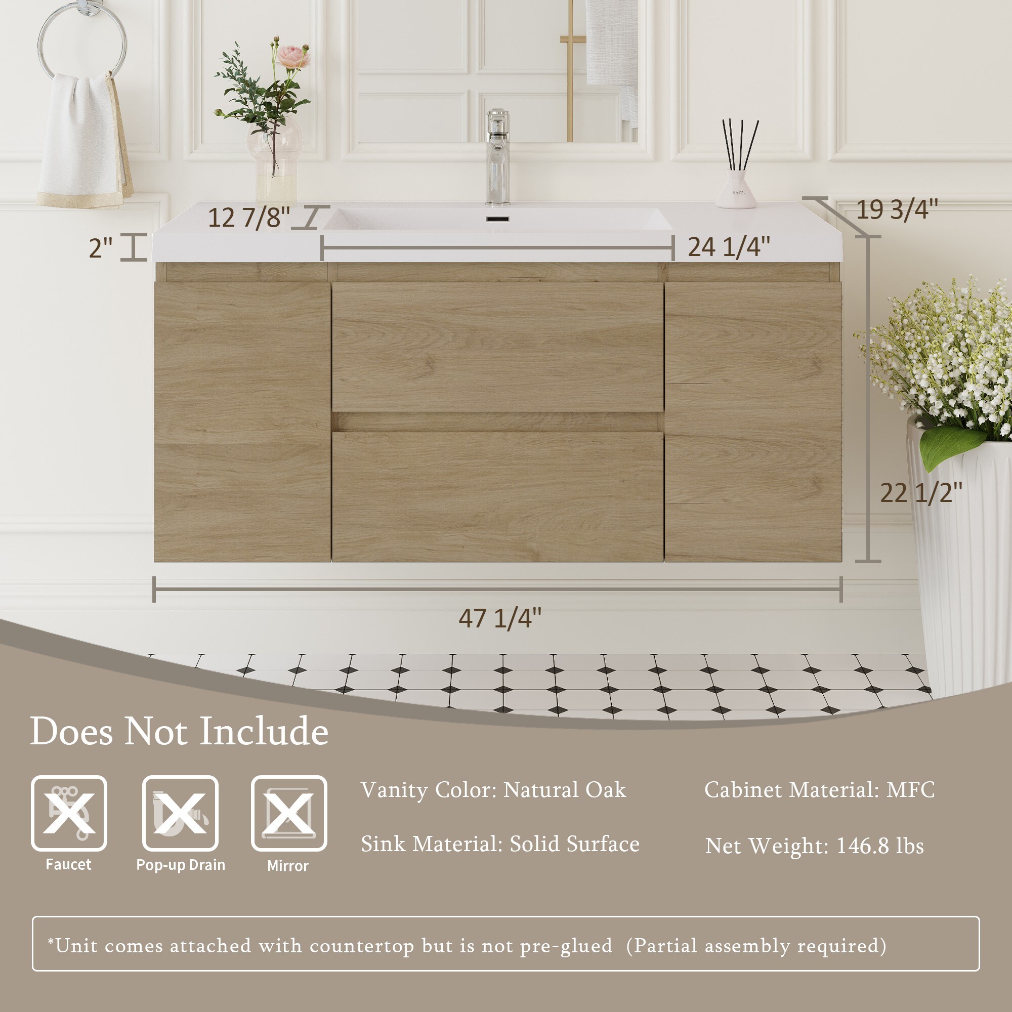 Iseryn YSG27023P15 Bath-Vanity-Combo - View #6