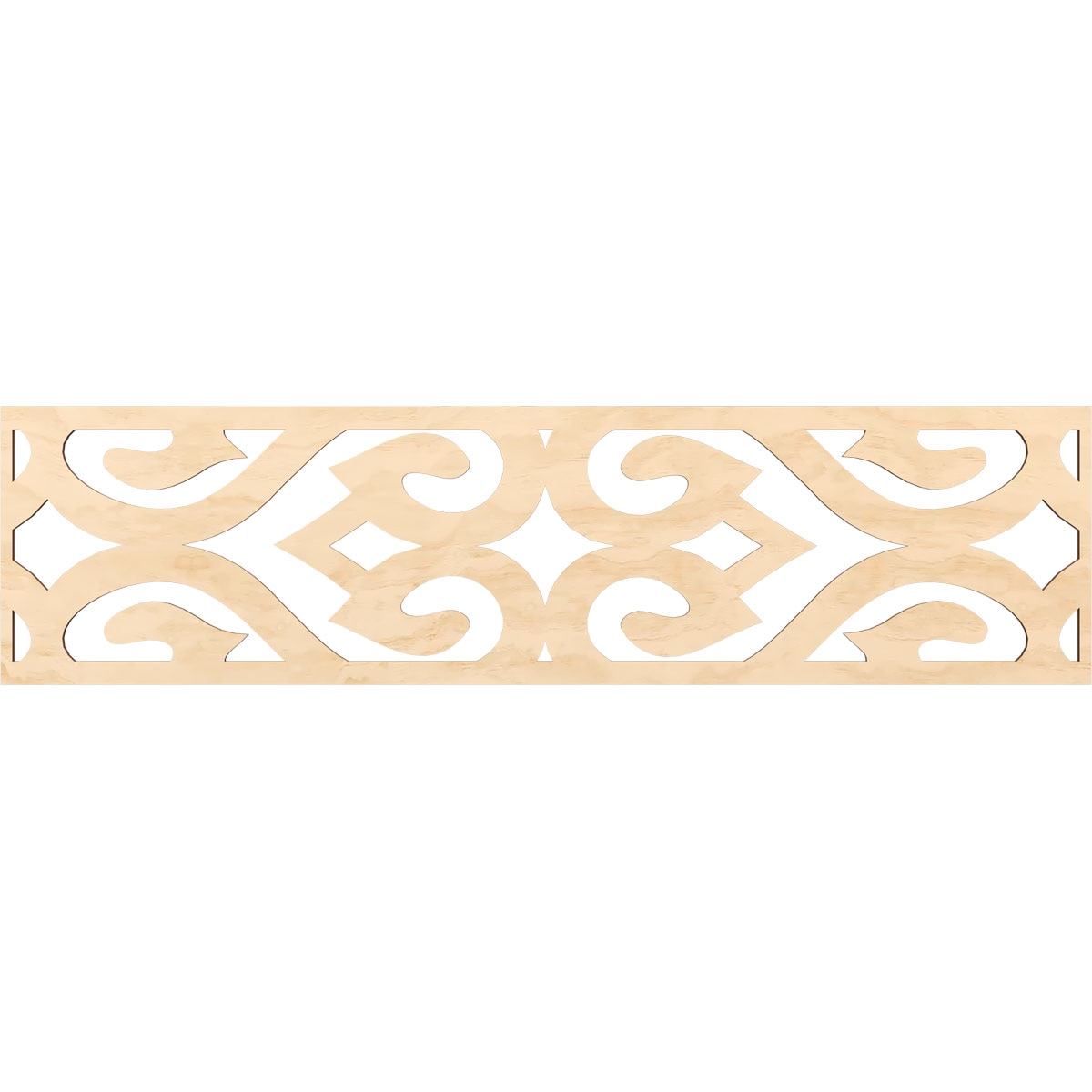 Ekena Millwork Keene Fretwork Flat Trim 13-in x 3.92-ft Birch Brown ...