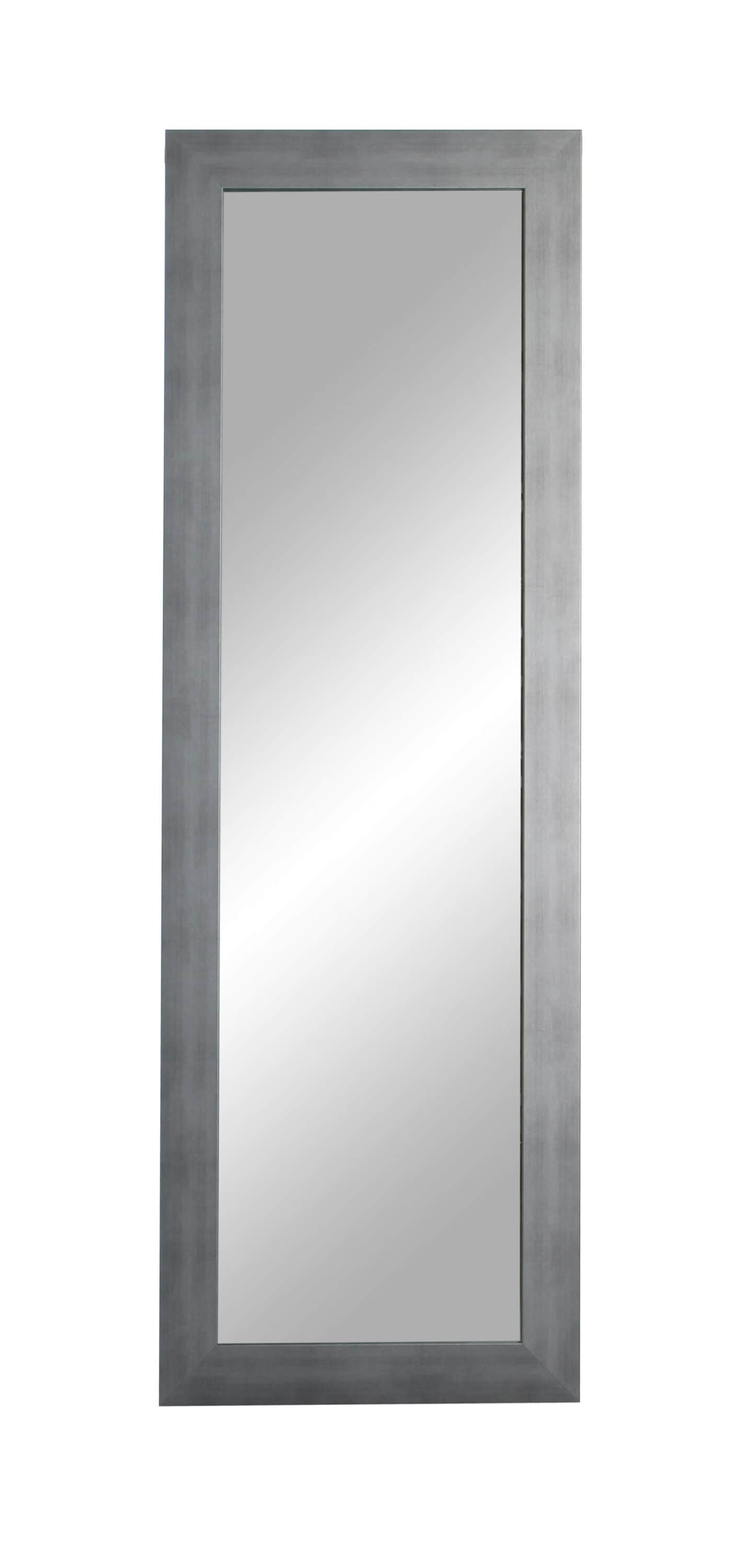BrandtWorks BM40THIN 21.5-Inches W x 71.0-Inches H Rectangle Muted Silver/Aged Framed Full Length Wall Mirror