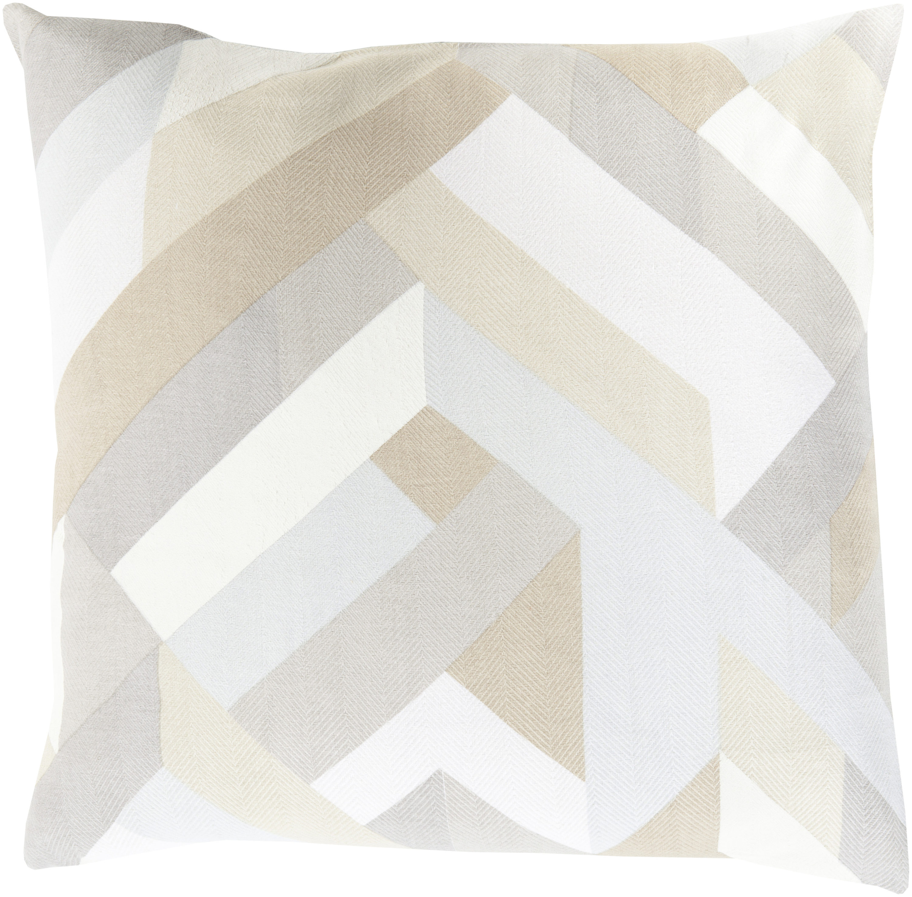 Surya TO015-2222 Teori 22-in x 22-in Light Gray/Multi Square Indoor Decorative Cover
