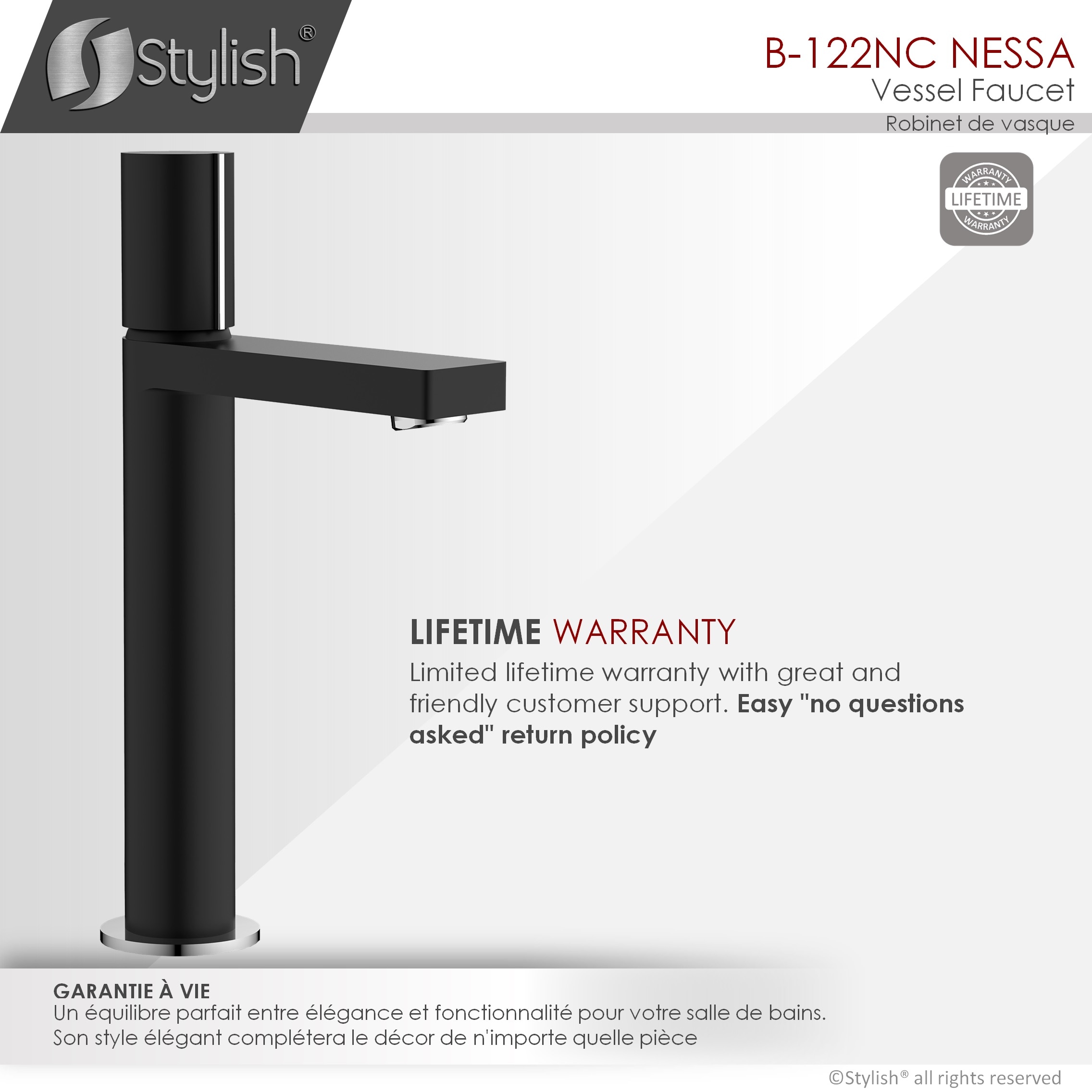 Stylish B-122NC Lavatory-Faucets - View #7
