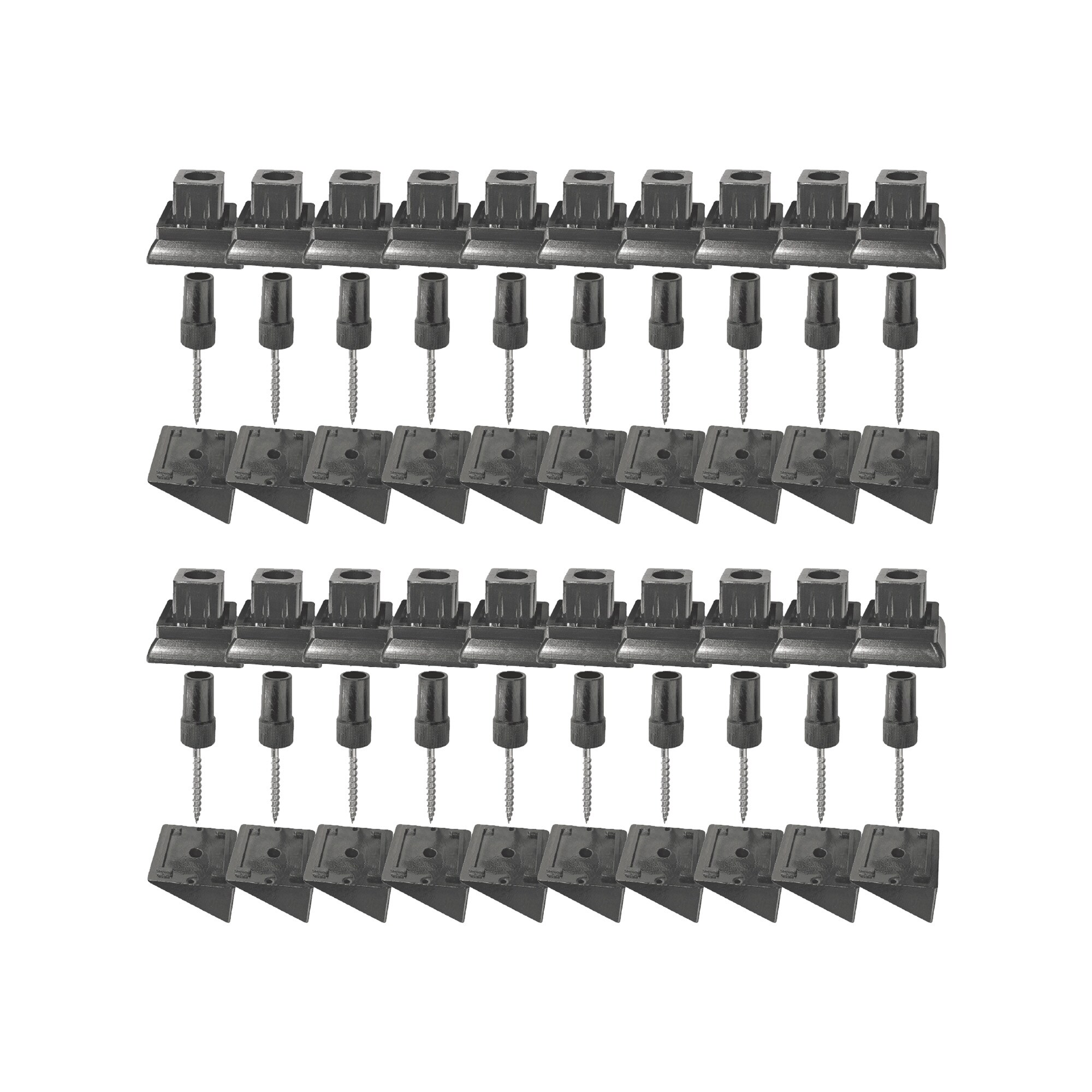 Nuvo Iron 9-in x 6.5-in Black Plastic Baluster Connector
