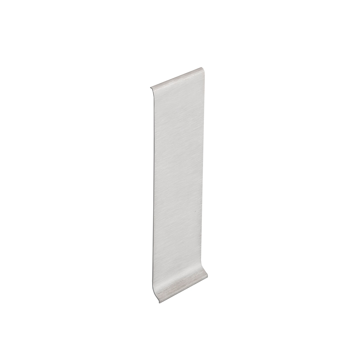 Schluter Systems V/DBSL160EB Designbase-SL-E 6.375-in W x 0.313-in L Brushed stainless steel Steel Baseboard Tile Edge Trim