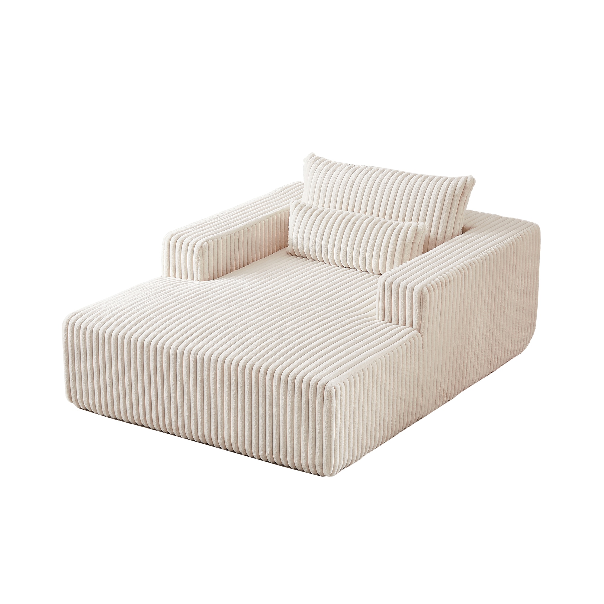 Bybafun YA3700032 55-Inches Modern Beige 1 -seater Reclining Sofa