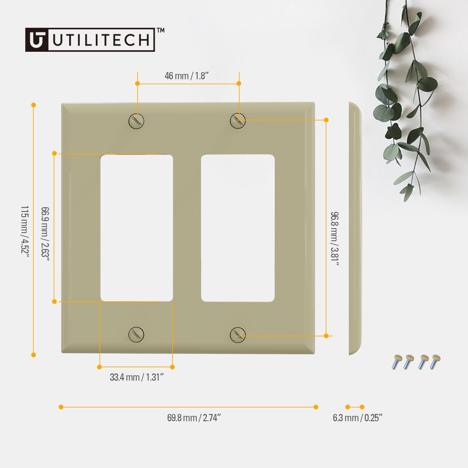 Utilitech 3032-IV10 Electrical-Wall-Plates - View #3