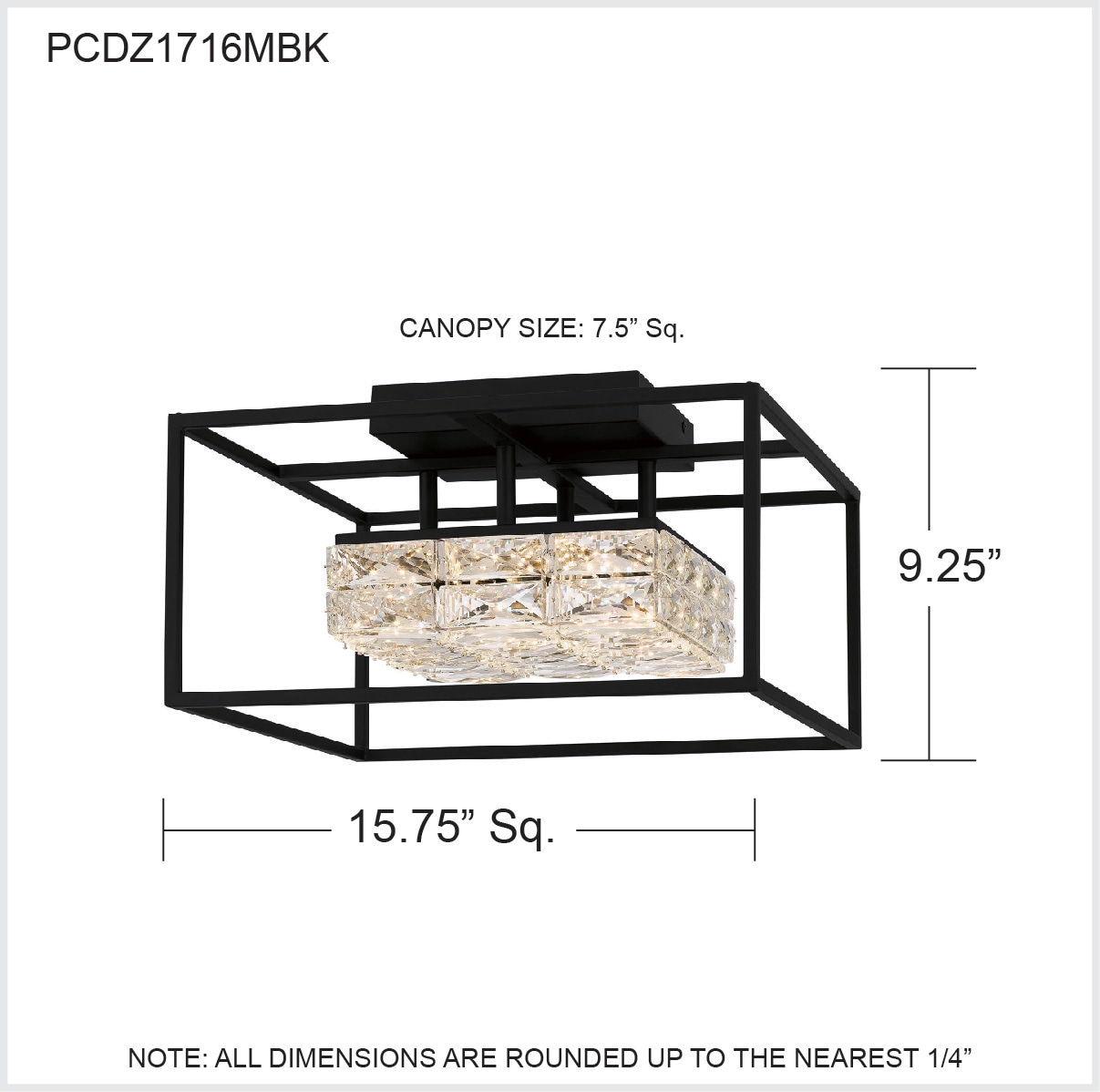 Quoizel PCDZ1716MBK flushmounts - View #9