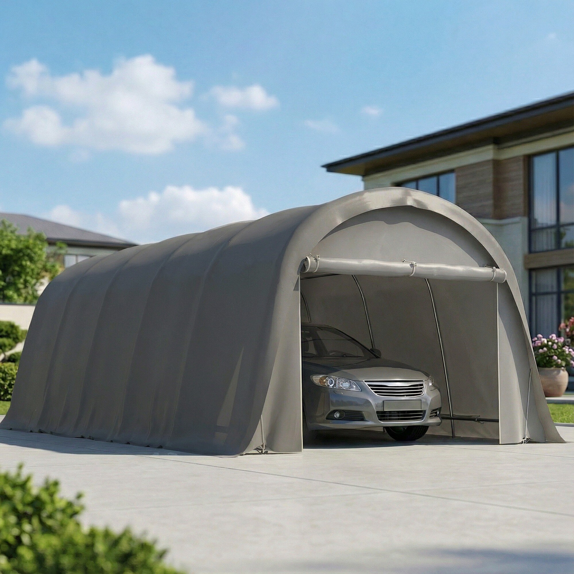 Outsunny 84C-700V00CG Carport-Covers - View #10