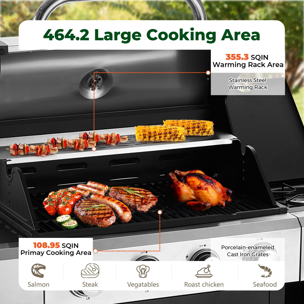 U-HOMY LY-198BK-OT Gas-Grill - View #8