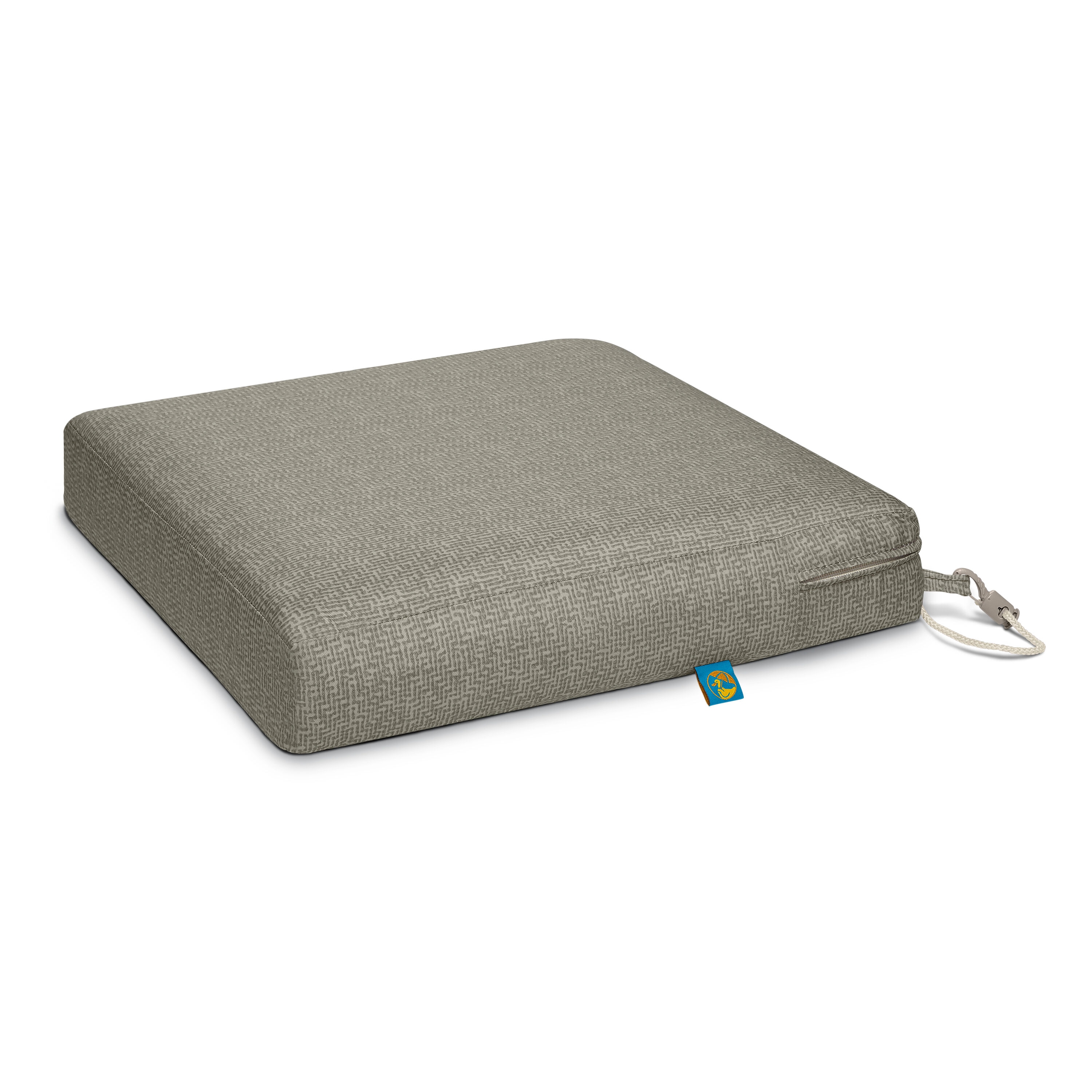 Duck Covers CMRCH21213 Weekend 21-in x 21-in Moon Rock Patio chair cushion