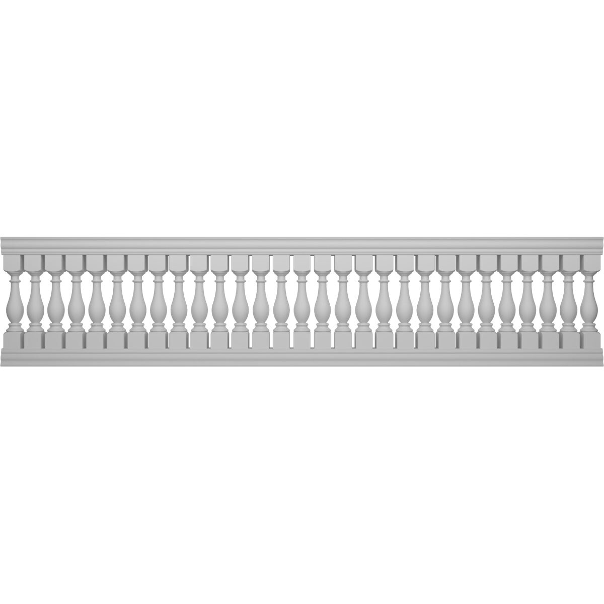 Ekena Millwork BALK42X180LGA FiberThane 16-Feet x 42-Inches Legacy Fiberglass Deck Rail Kit