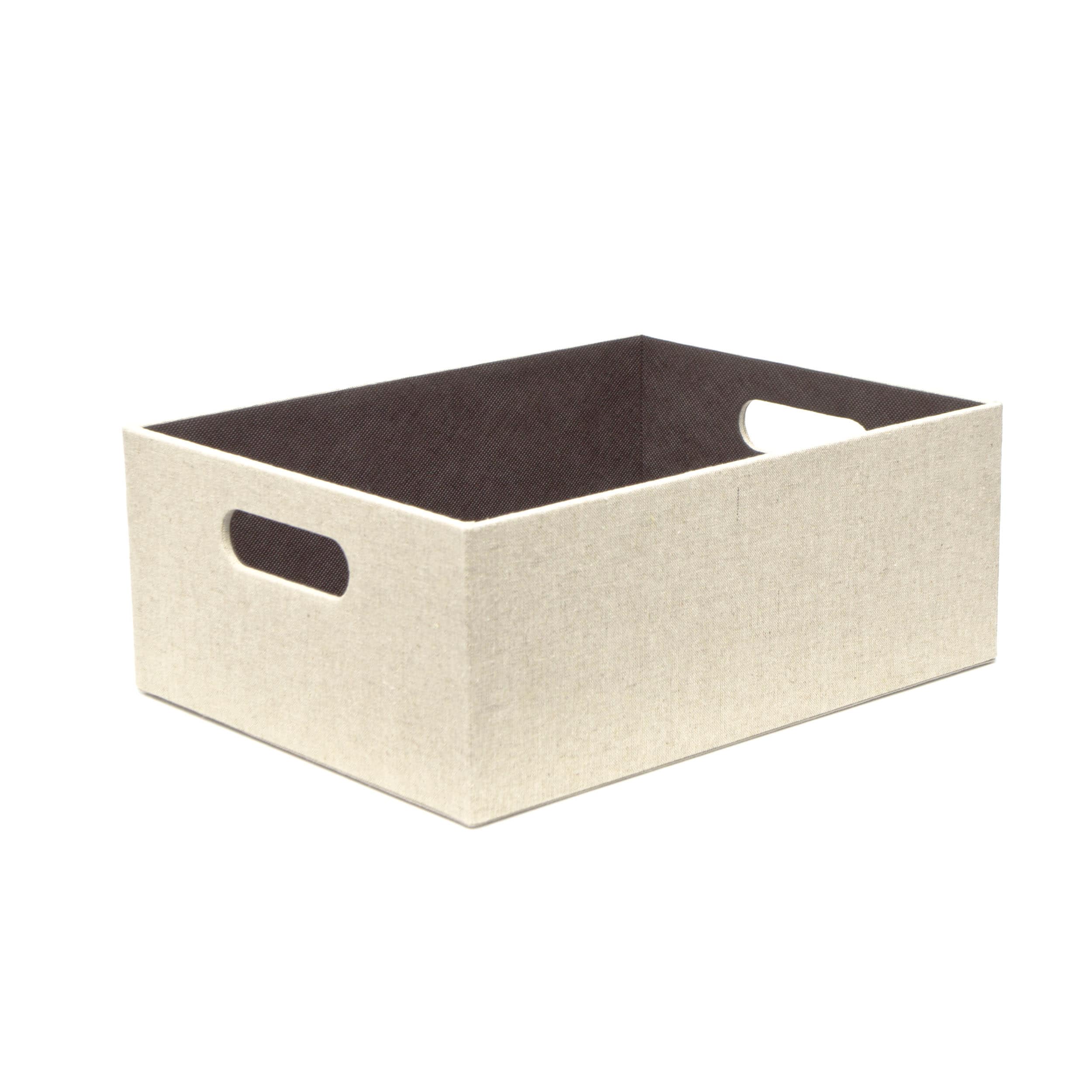 Bac de rangement Herrington en tissu de 10,69 po l. x 9,69 po H x 11,69 po  P. par allen + roth, gris HD-141116