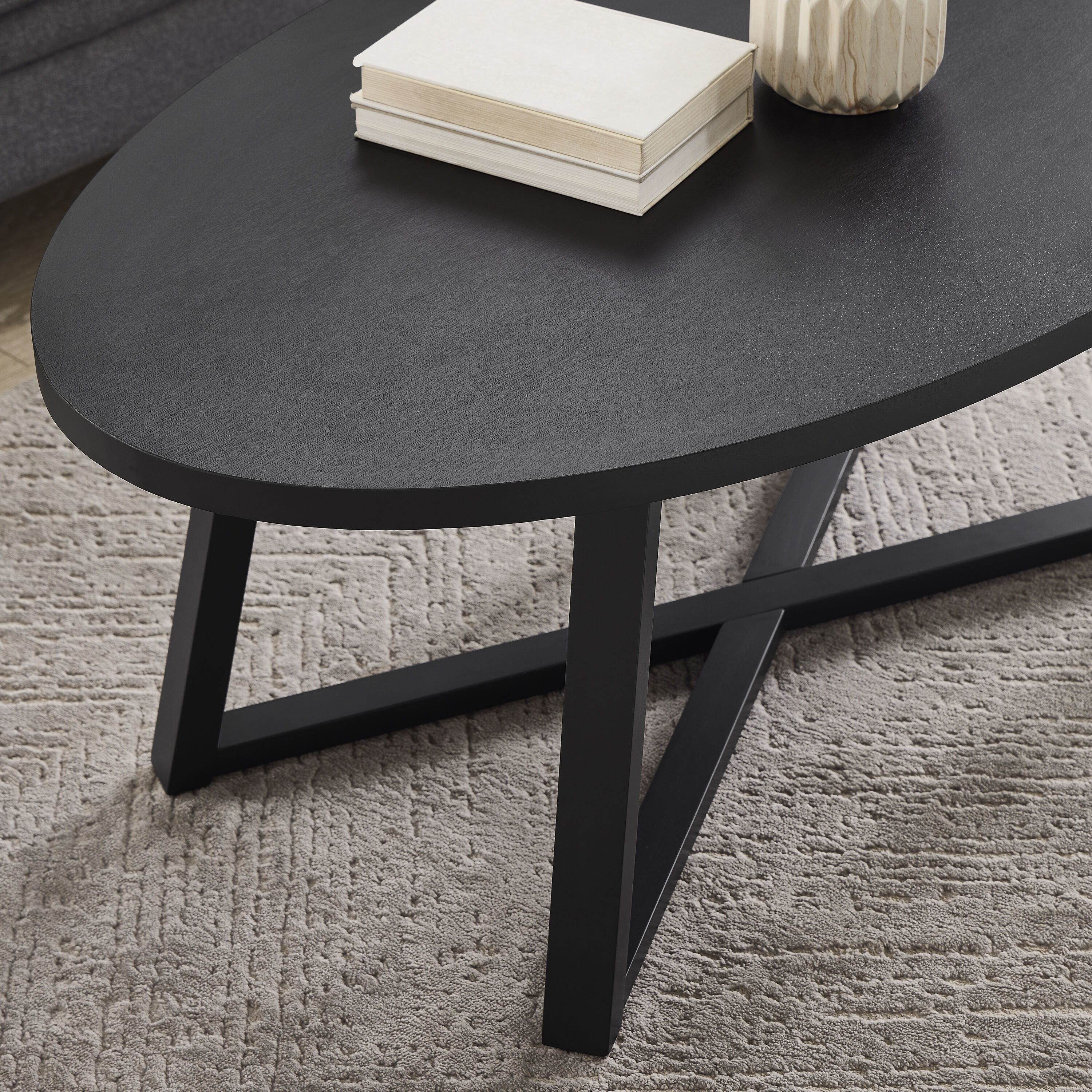 Roundhill Furniture OC0165BK Coffee-Tables - View #3