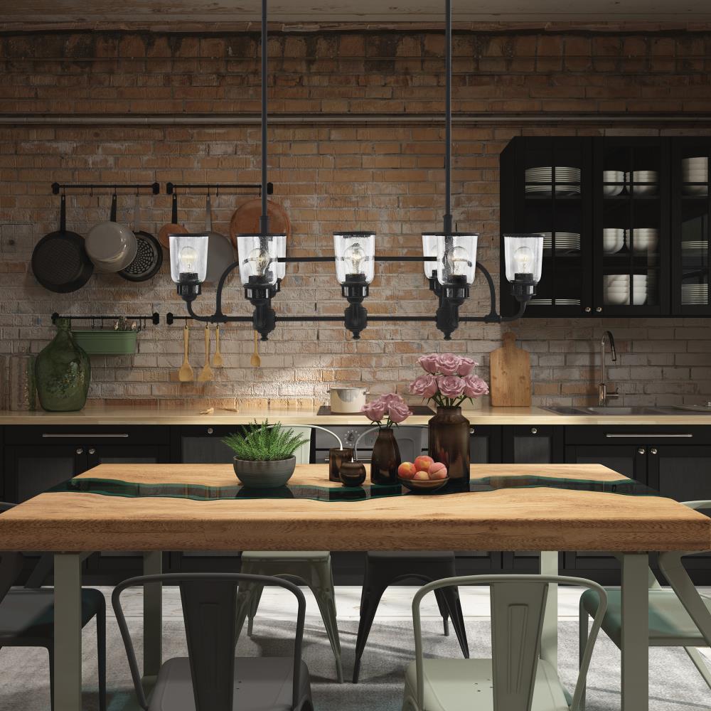 Lawrenceville 8-Light Black Industrial Chandelier