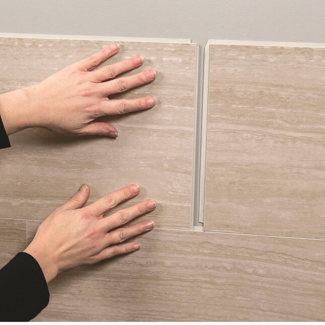 DumaWall 10-Pack Georgette Marble 10-in x 20-in Glossy Composite Marble Look Wall Tile DumaWall 10-Pack Georgette Marble 10-in x 20-in Glossy Composite Marble Look Wall Tile