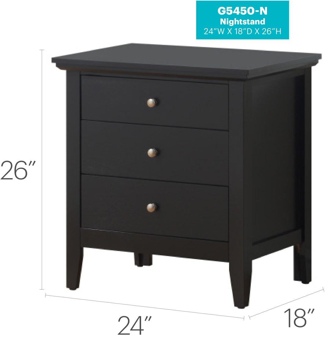 CHITA CTK-120 nightstands - View #6