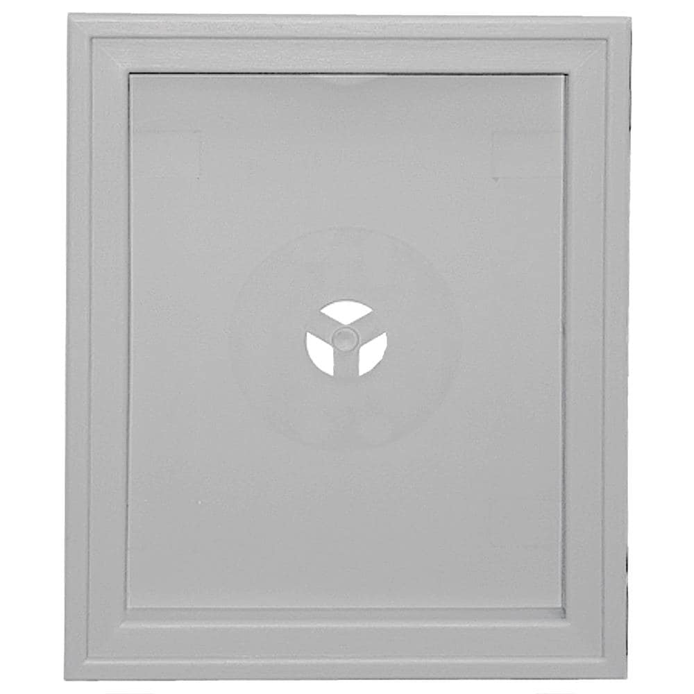 Builders Edge 130120008016 6.75-in x 8.75-in Gray Vinyl Universal Mounting Block