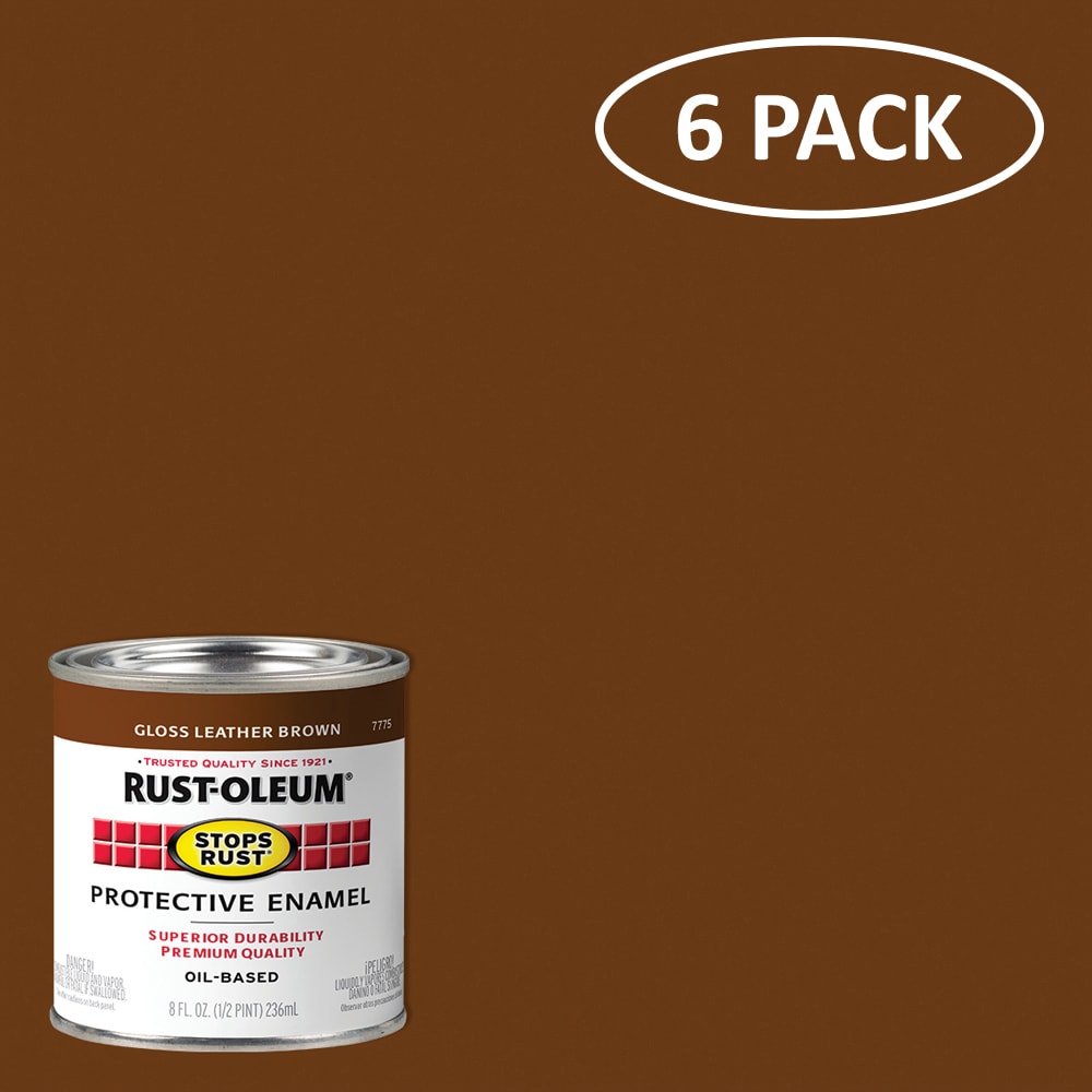 Brown 50-Sq. Foot-Maximum Coverage Area Industrial Enamel Paint at ...