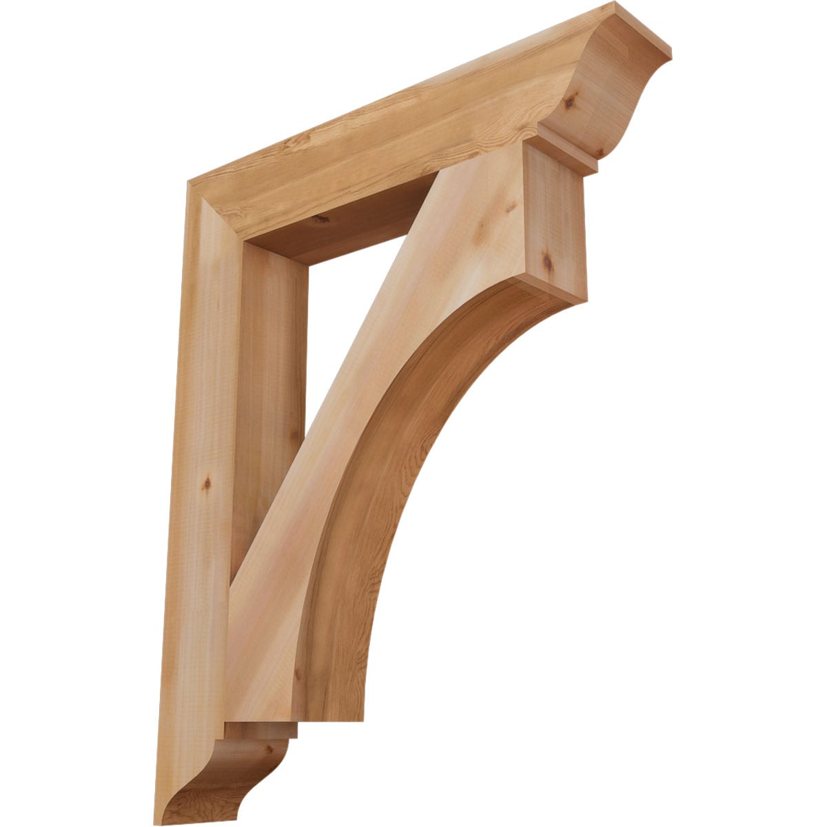 Ekena Millwork BKT06X34X42WTL01SWR Westlake traditional smooth 5-1/2-in x 34-in x 42-in Western red cedar Brown Wood Standard bracket