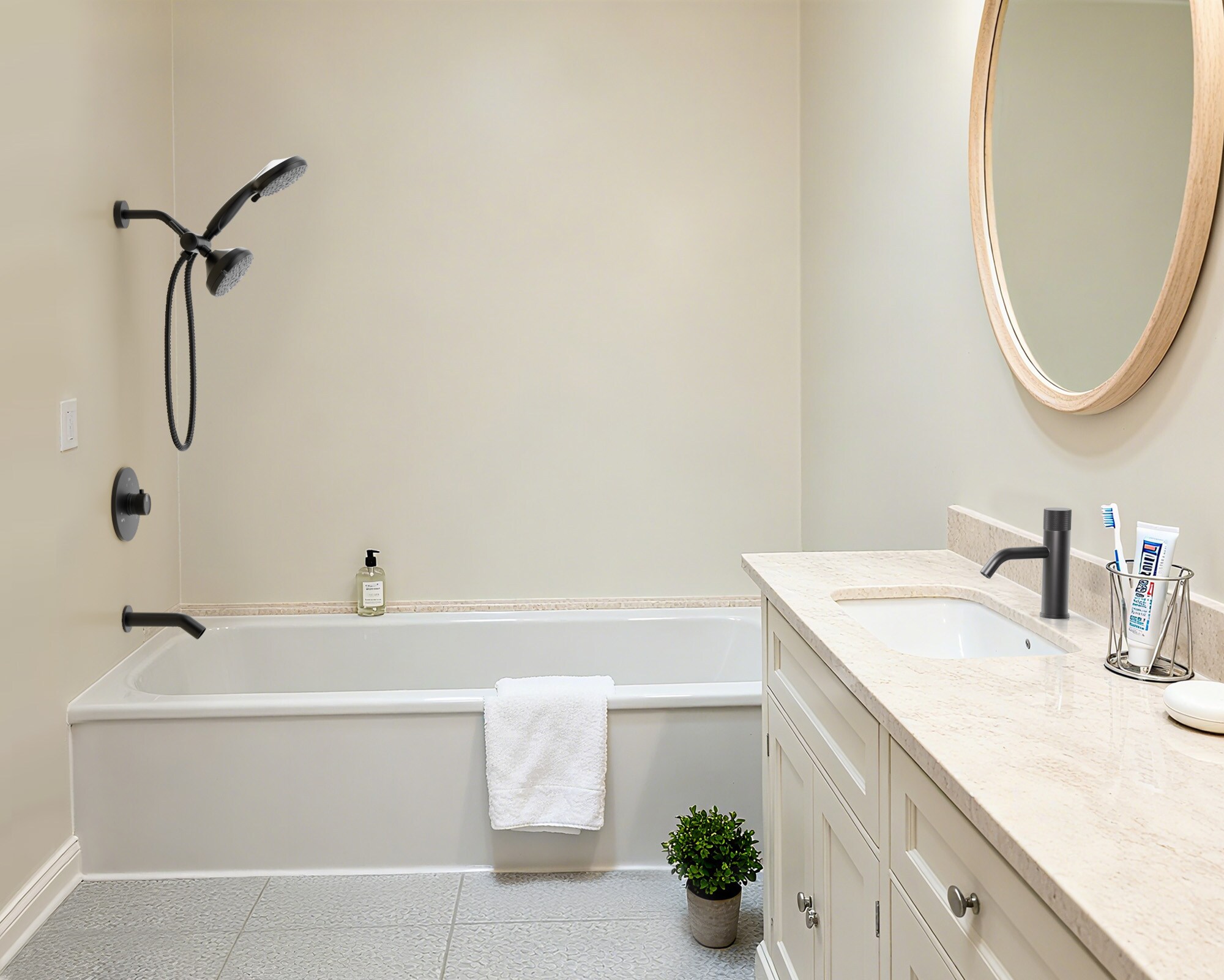 YAWWALK Y11W01-MB Tub-Shower-Faucets - View #3