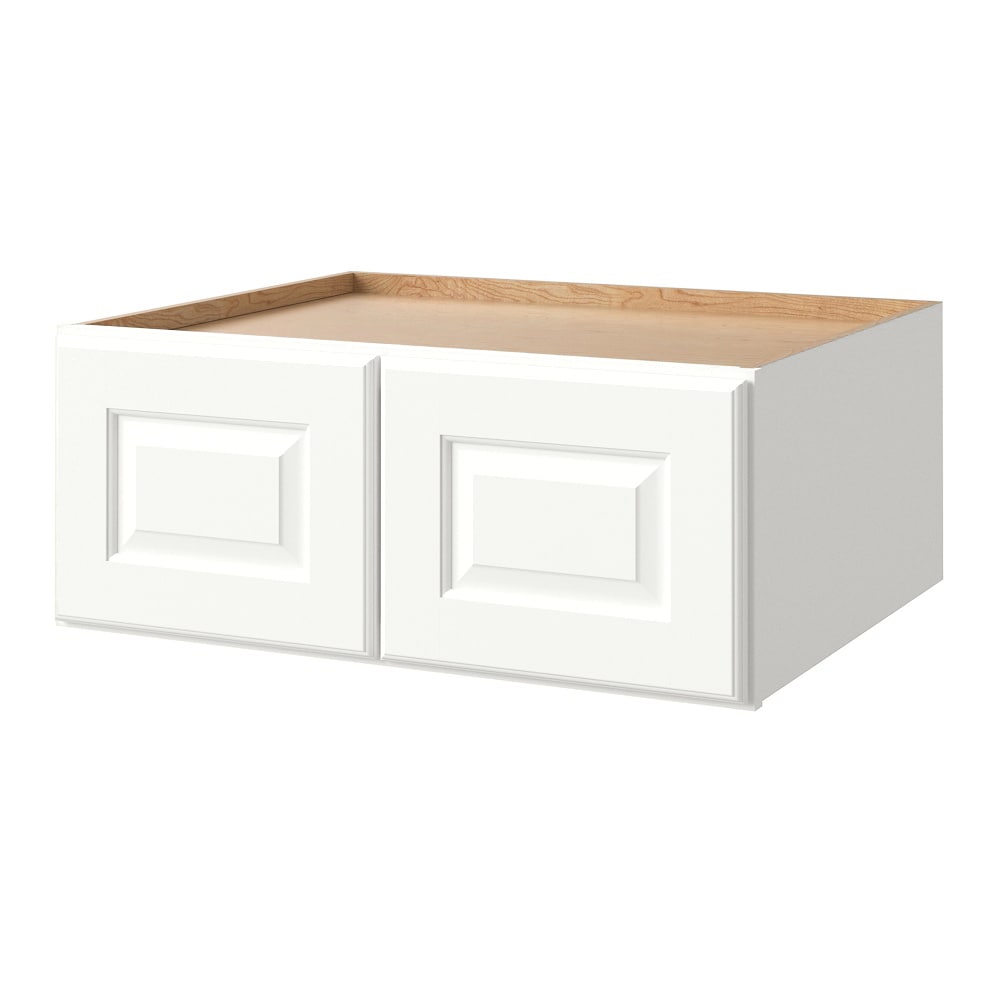 allen + roth Tilson 33-in W x 12.125-in H x 24-in D Linen Wall Fully Assembled Cabinet (Raised Panel Square Door Style)