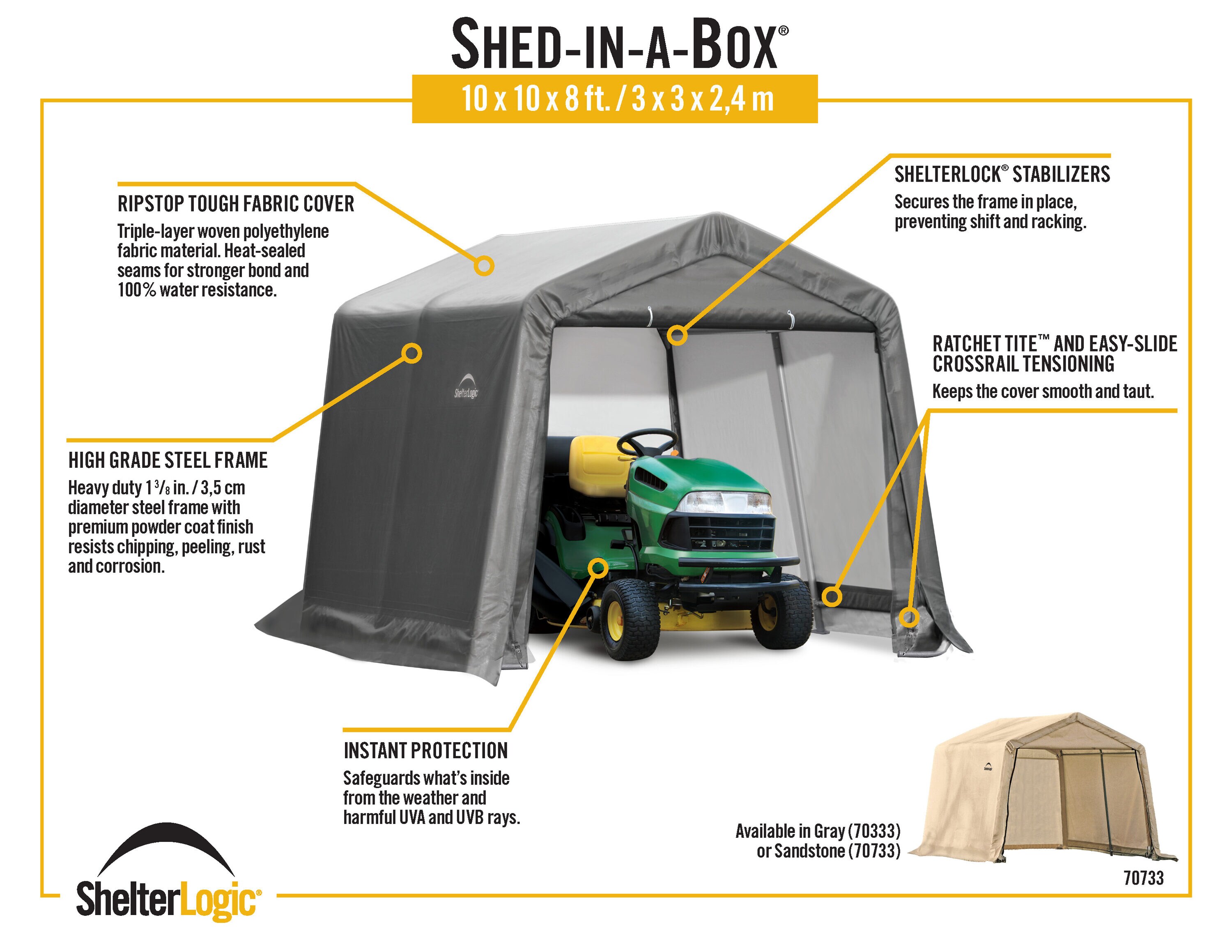 ShelterLogic 70333 Canopy-Storage - View #13