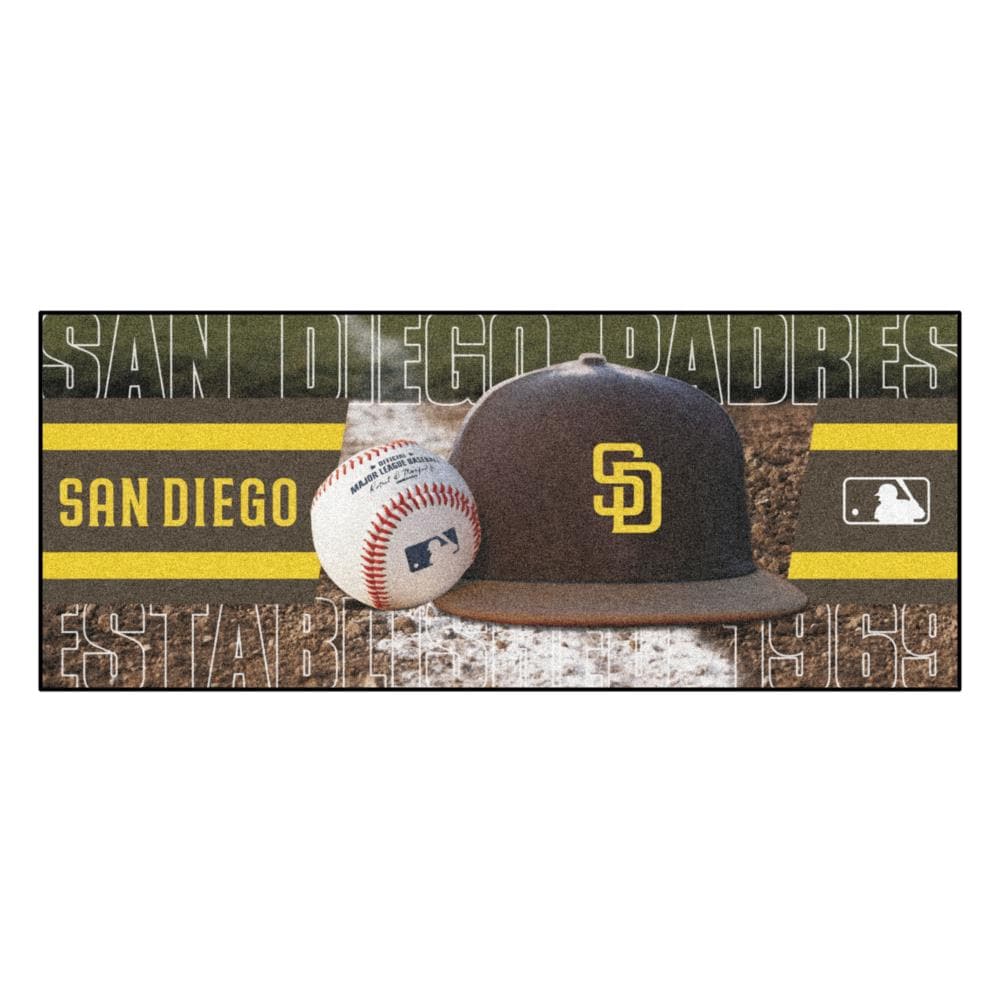 FANMATS 11089 MLB Baseball Runner 3 x 6 (ft) Tufted Nylon Photo Rectangular Indoor Stripe Runner rug