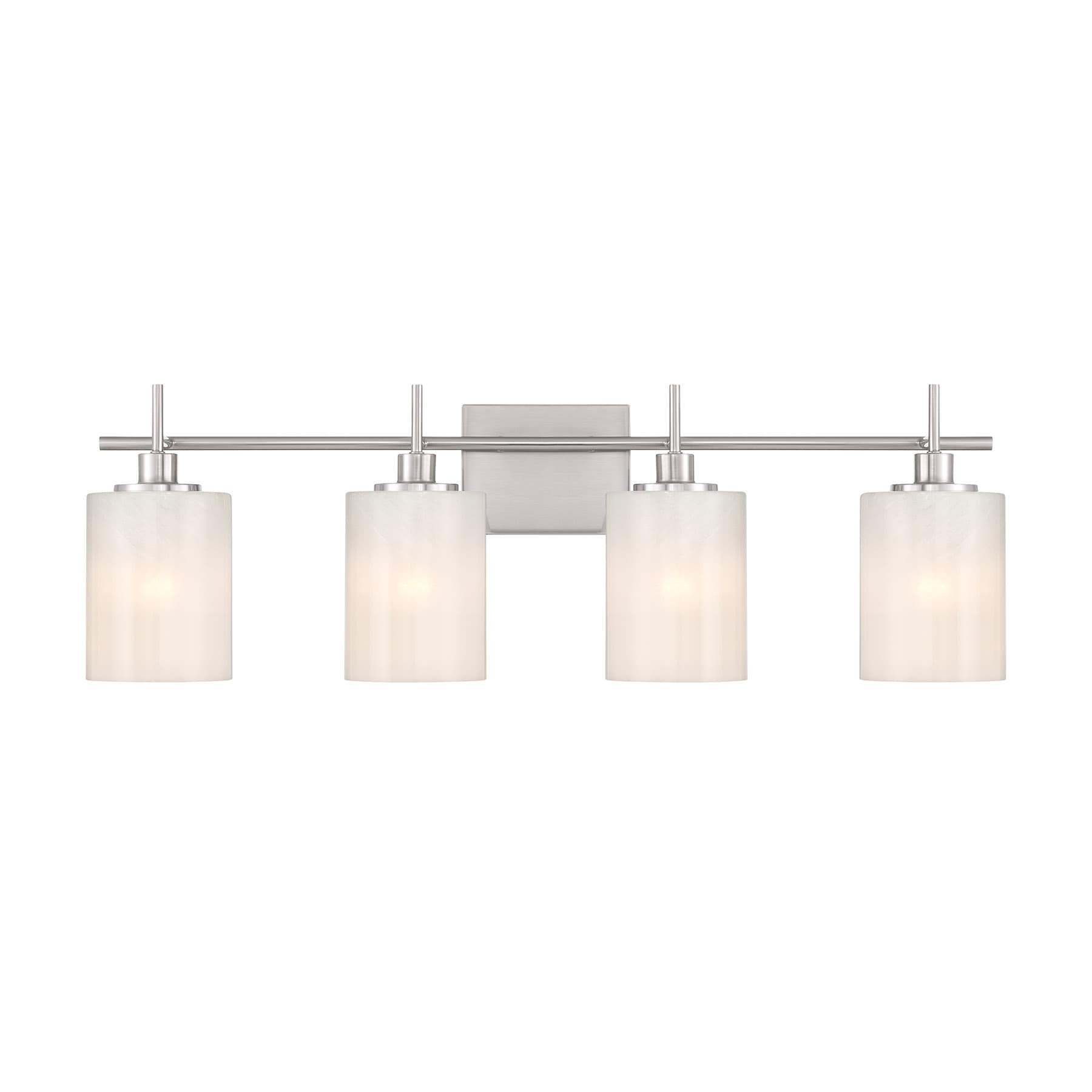 Meridian Lite Trends M80085BN Meridian 30.75-in 4 -Light Brushed Nickel Modern/contemporary Vanity light