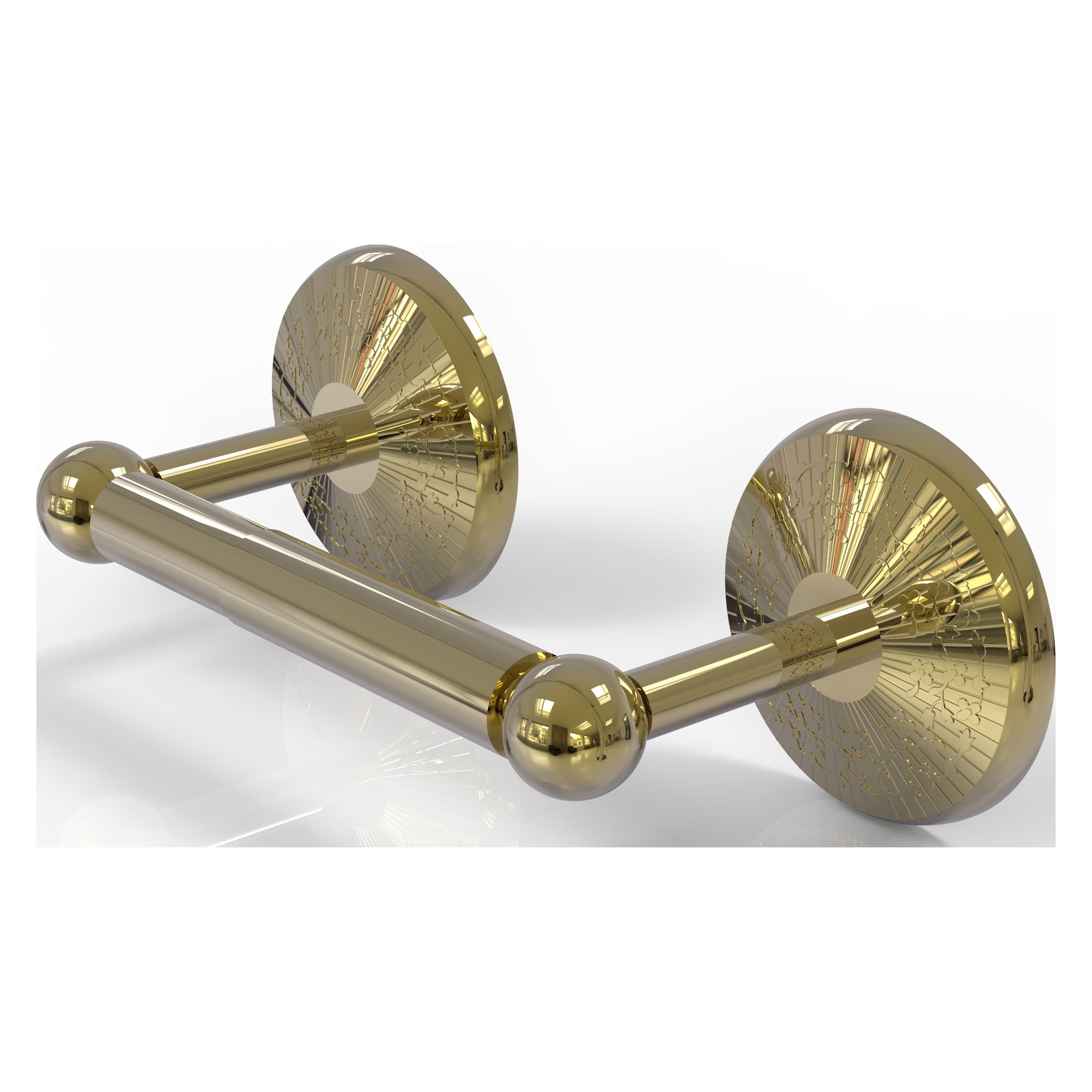 Allied Brass PMC-24-UNL Prestige Monte Carlo Unlacquered Brass Wall mount Double post Toilet Paper Holder 1 -Rolls