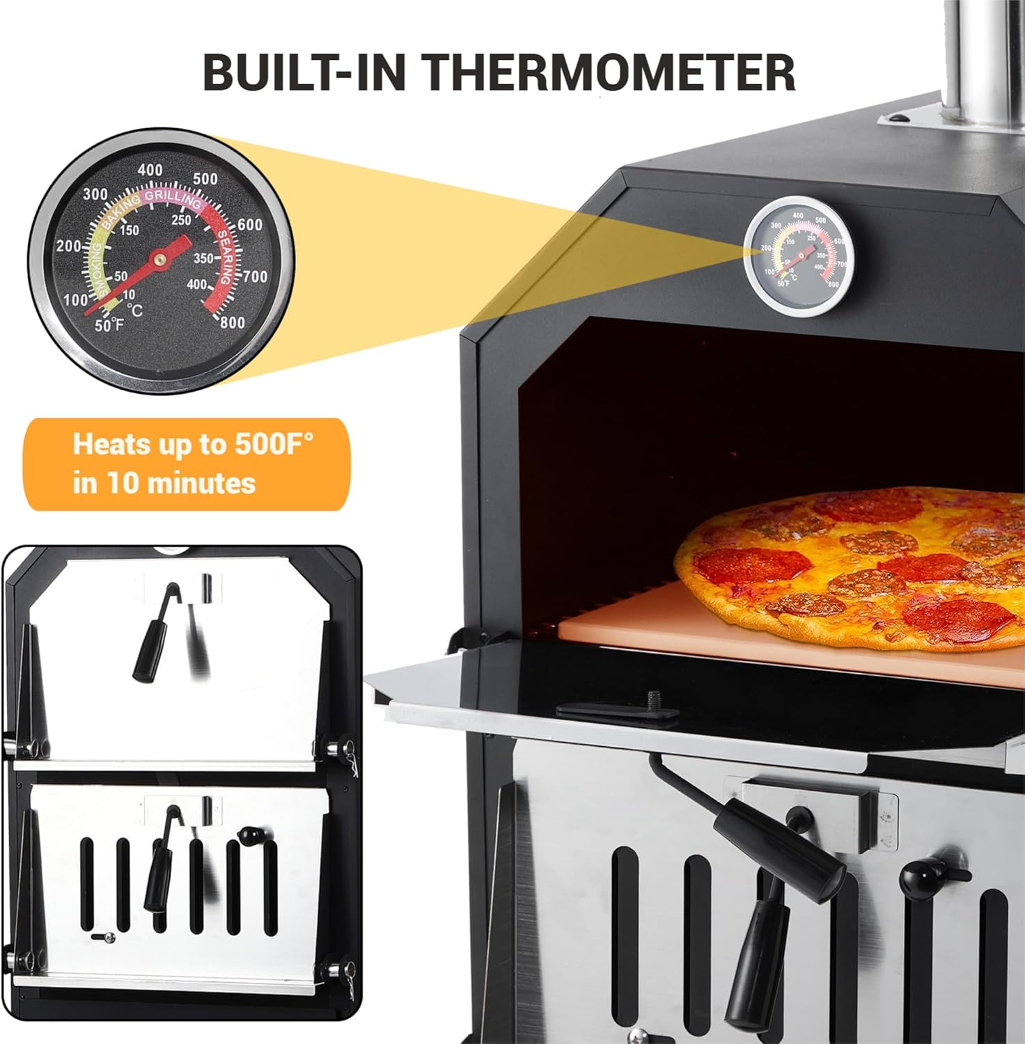 Qeetex PSKX-PHO-167P53CE Outdoor-Pizza-Ovens - View #5