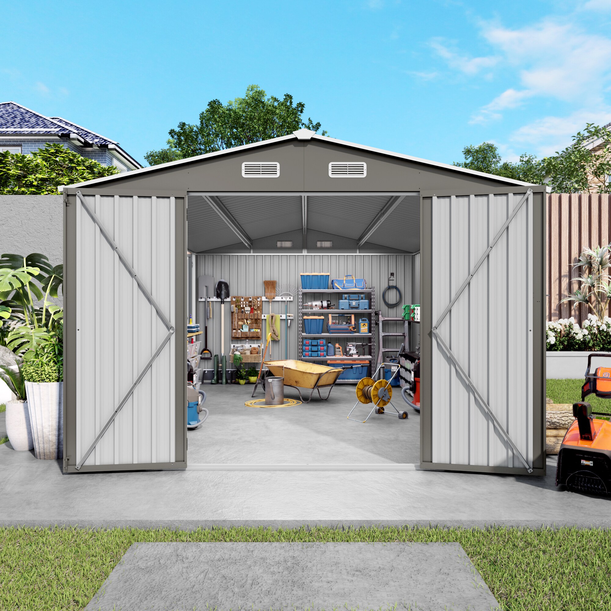 Huluwat P1-13S00005 Metal-Storage-Buildings-Sheds - View #15