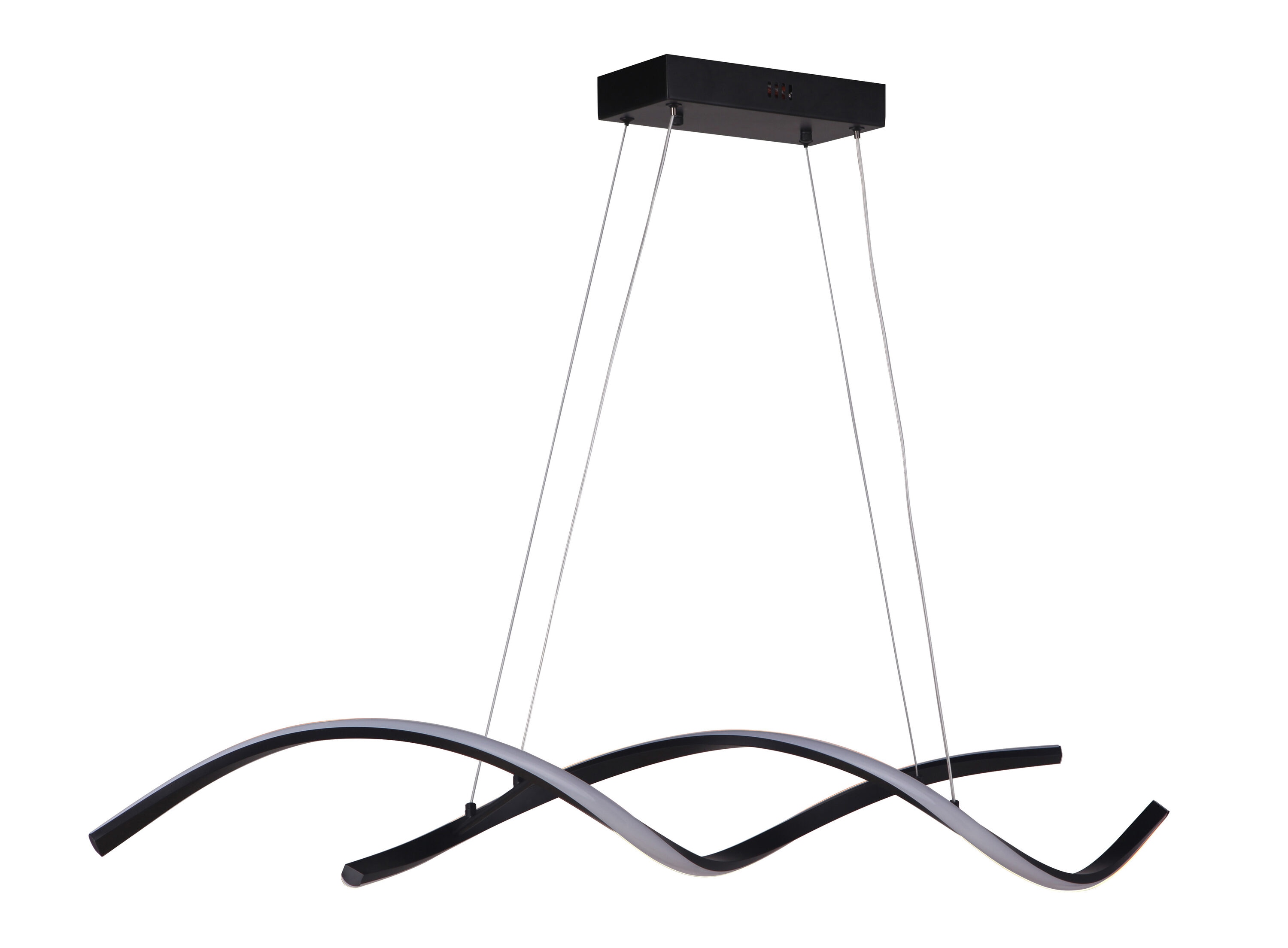 Craftmade 55772-FB-LED Pulse 1 -Light Matte Black Modern/contemporary Integrated LED For Use in Bedrooms, Dining Rooms, Foyers, Living Rooms Chandelier