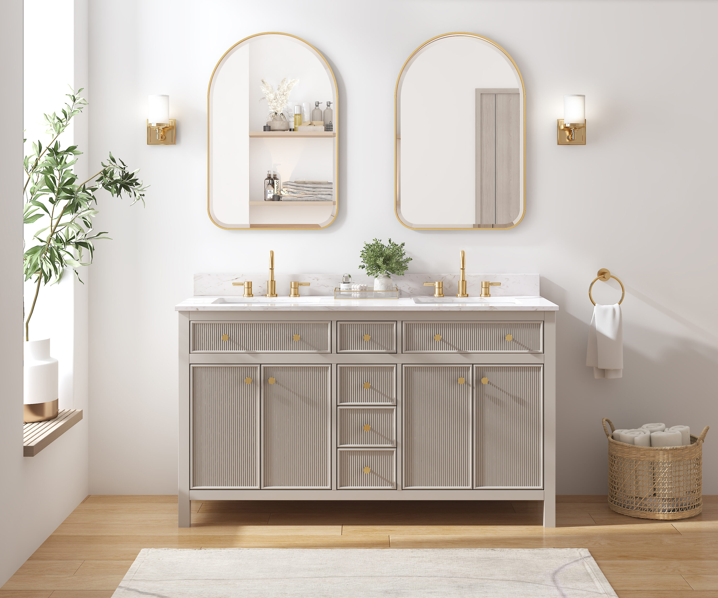 allen + roth Lancashire Bathroom Vanity Collection