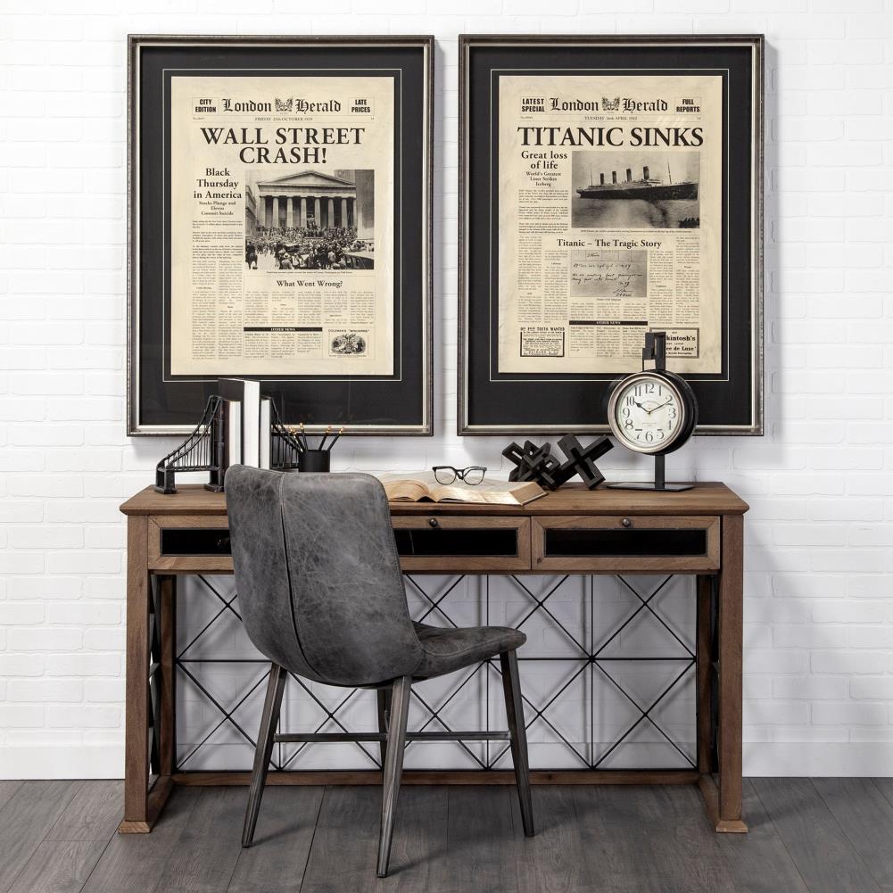 Industrial Black Metal Suspension Bridge Bookends Set