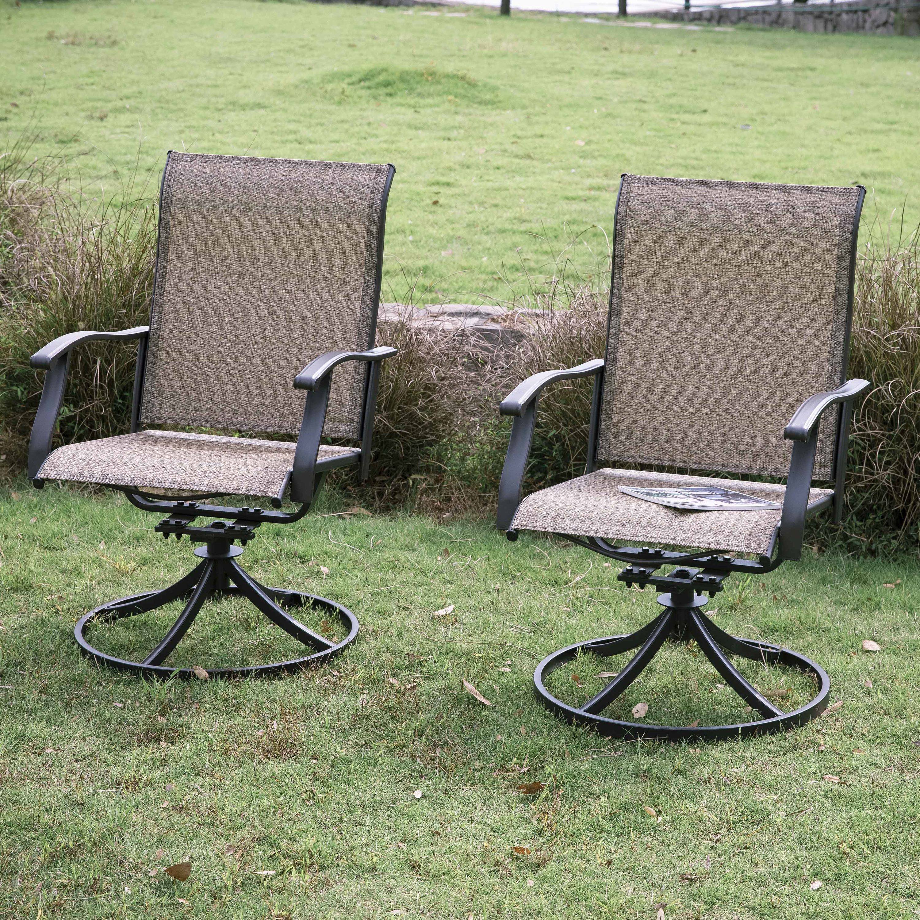 Used swivel patio online chairs