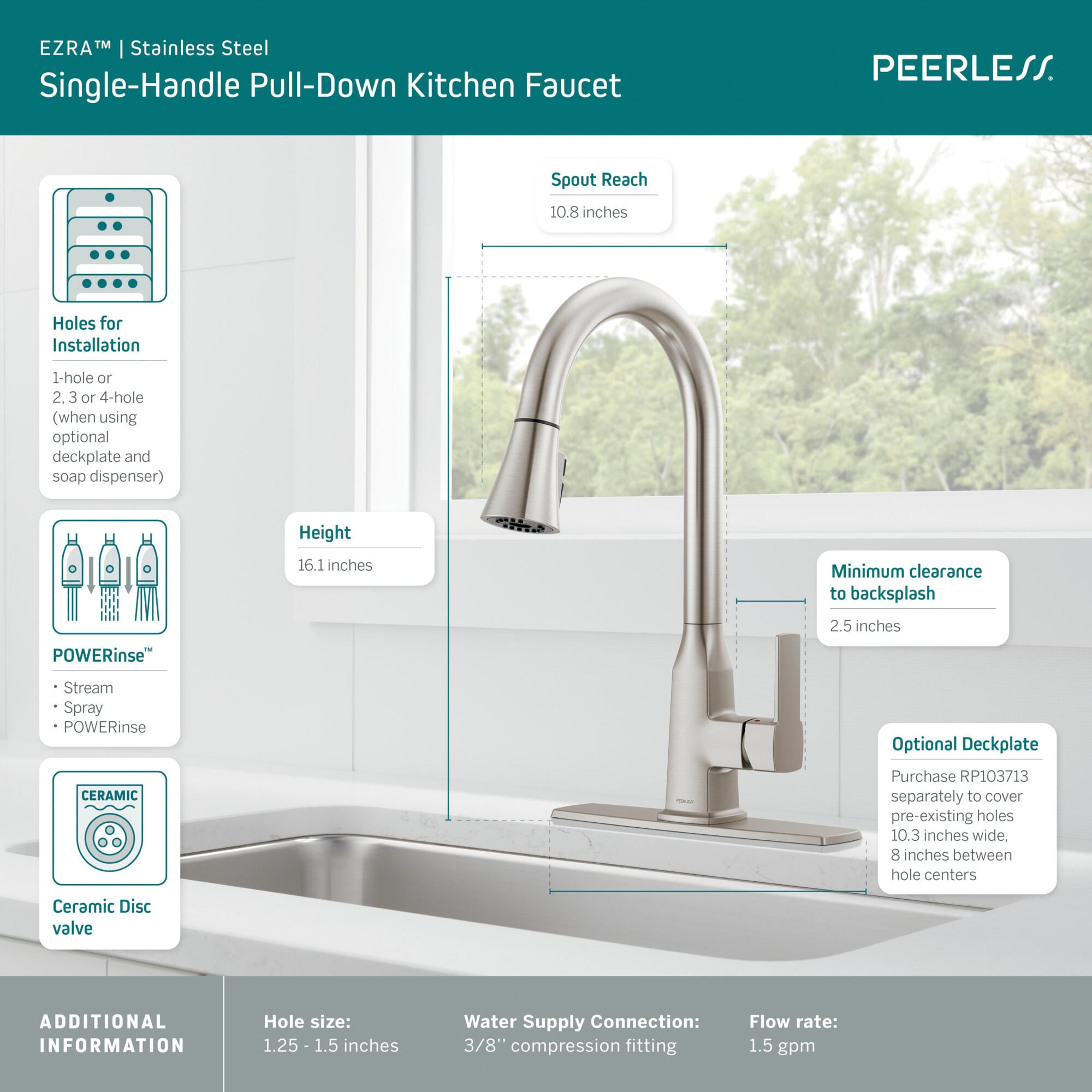 Peerless P7971LF-SS Kitchen-Faucets - View #3