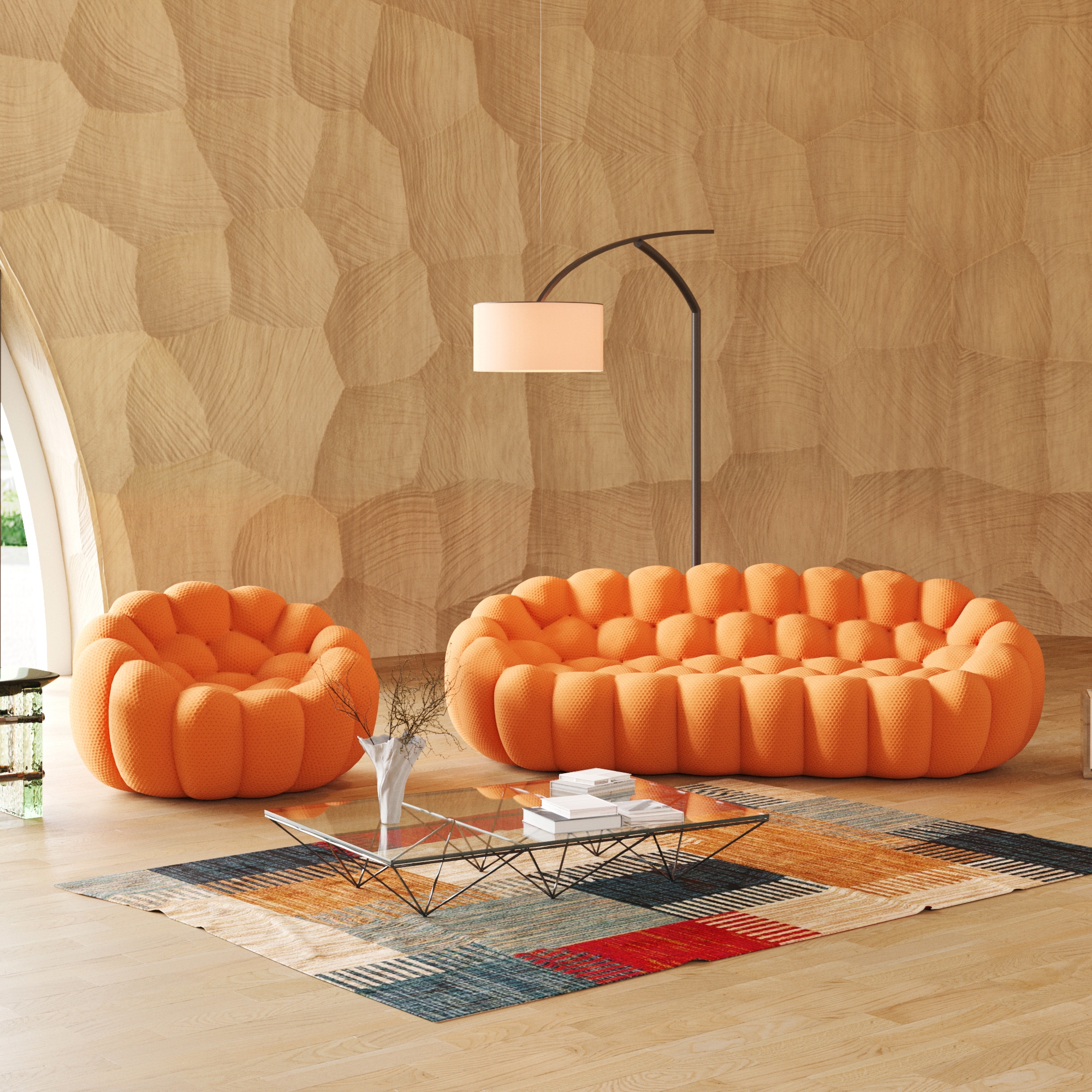 BuotiqHom DH-SF13-133OR Living-Room-Sets - View #2