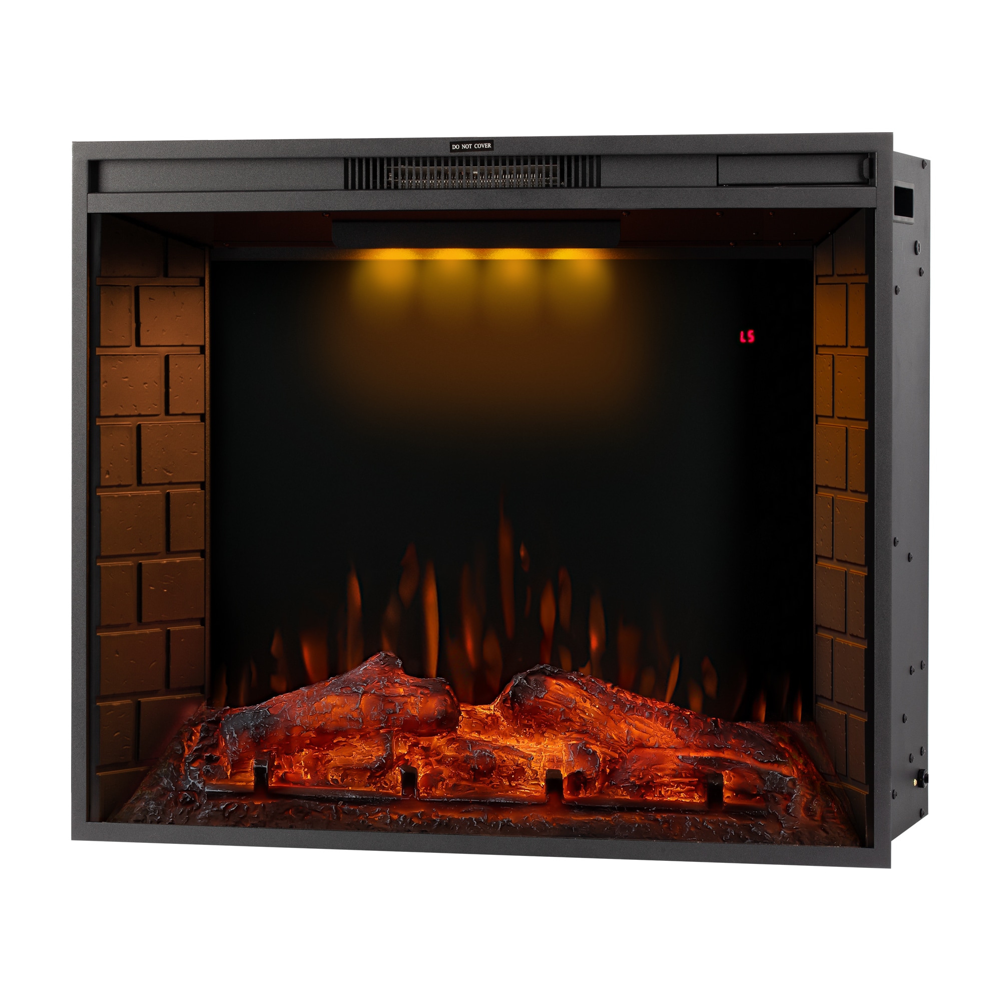 CASAINC TR-83633IN 33-in W Black Fan-forced Electric Fireplace