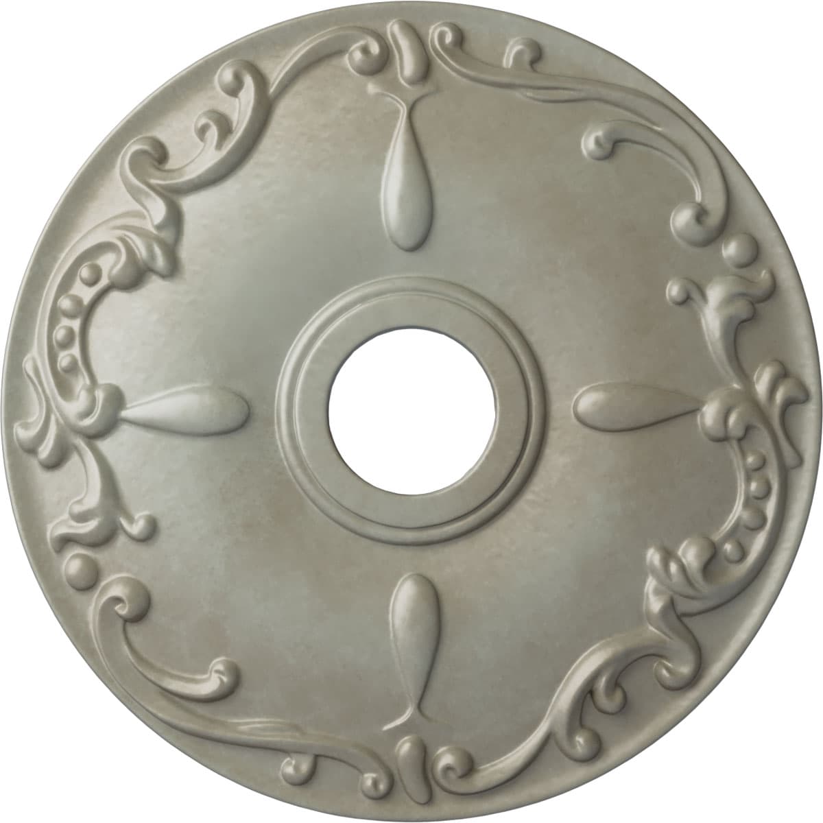 Ekena Millwork CM18KEFLS Kent 18-in W x 18-in L Painted Flash Gold Polyurethane Whole Ceiling Medallion