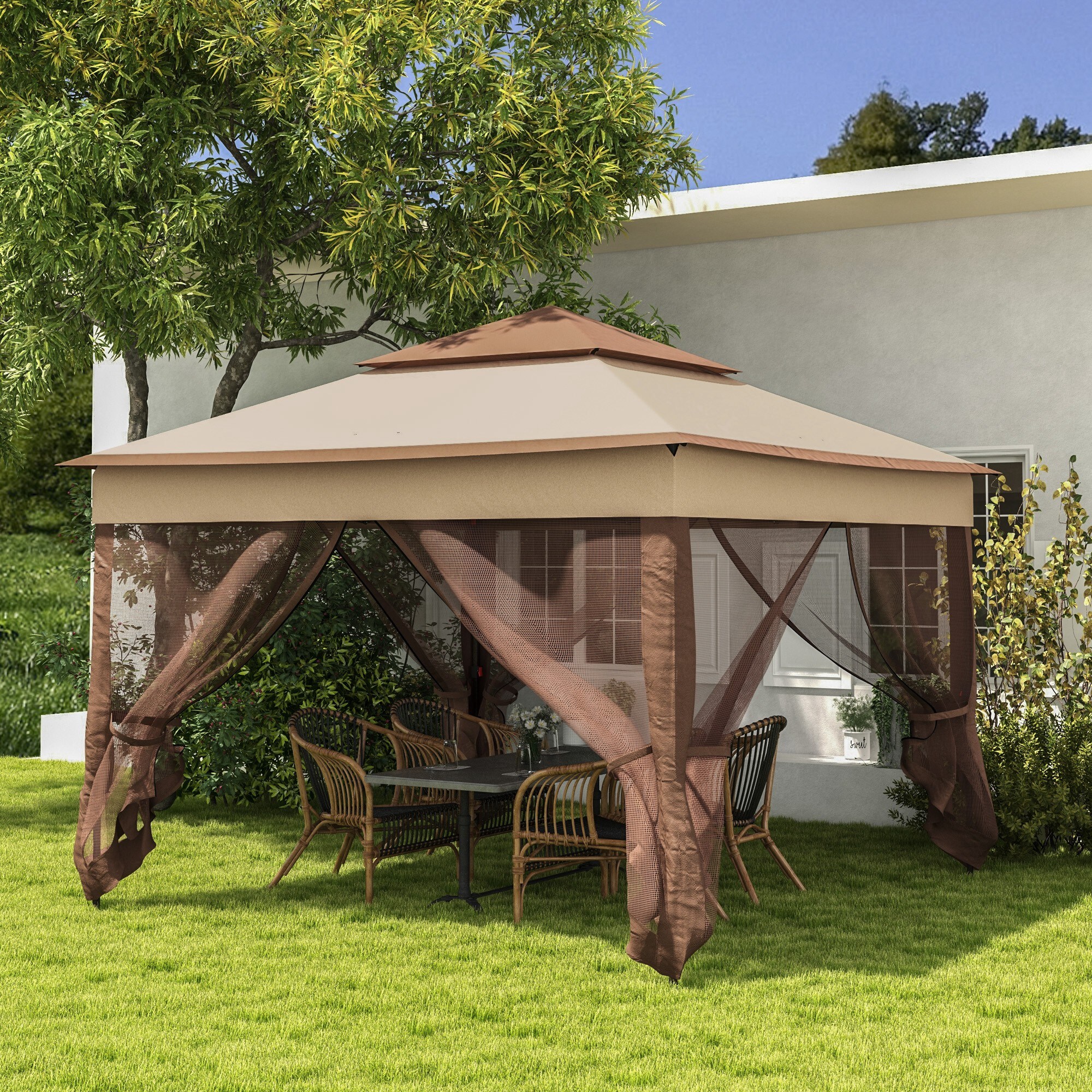 ToolCat BZ2-15-PW Wood-Resin-Gazebos - View #2