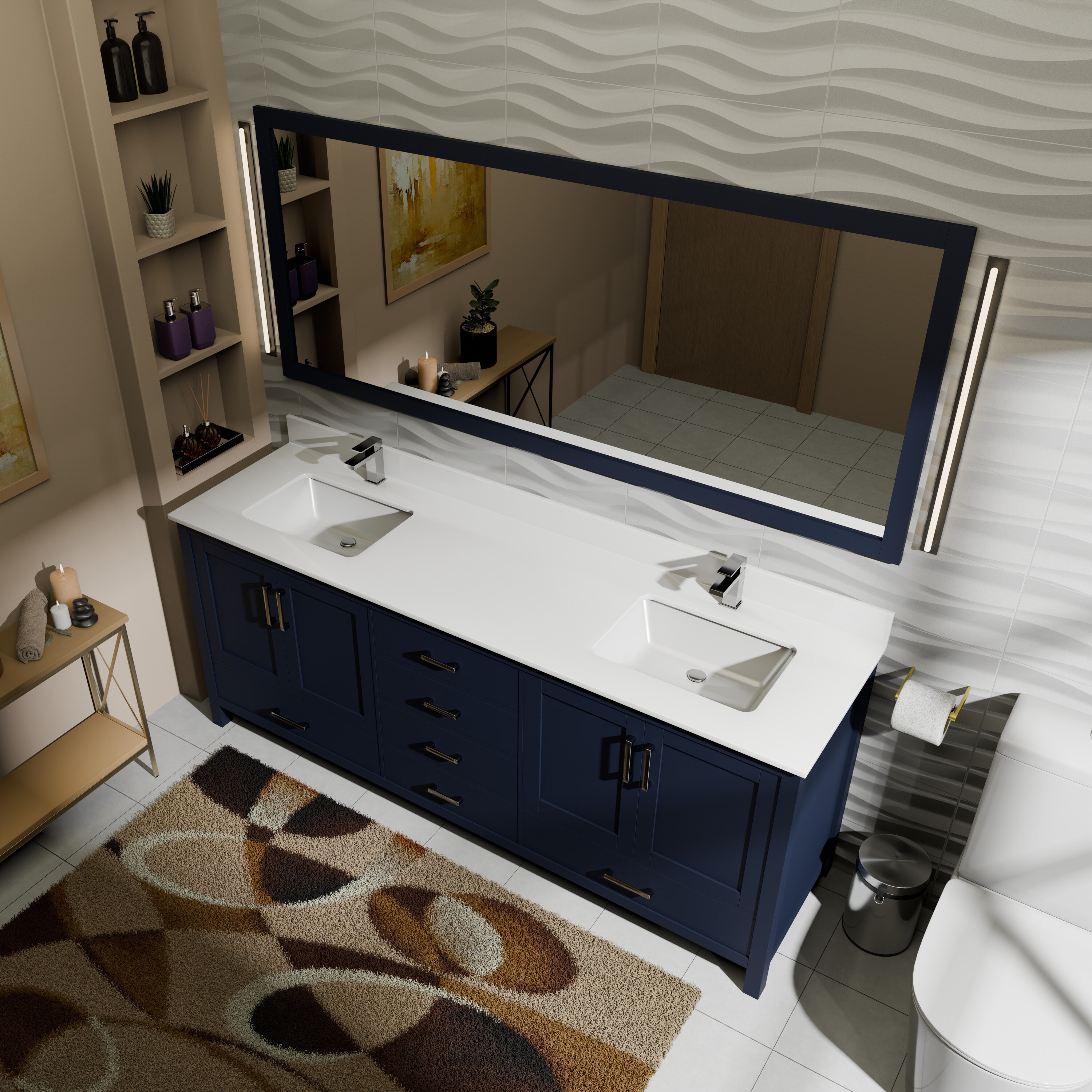 Lexora LJ342272DEWQM70 Bath-Vanity-Combo - View #7