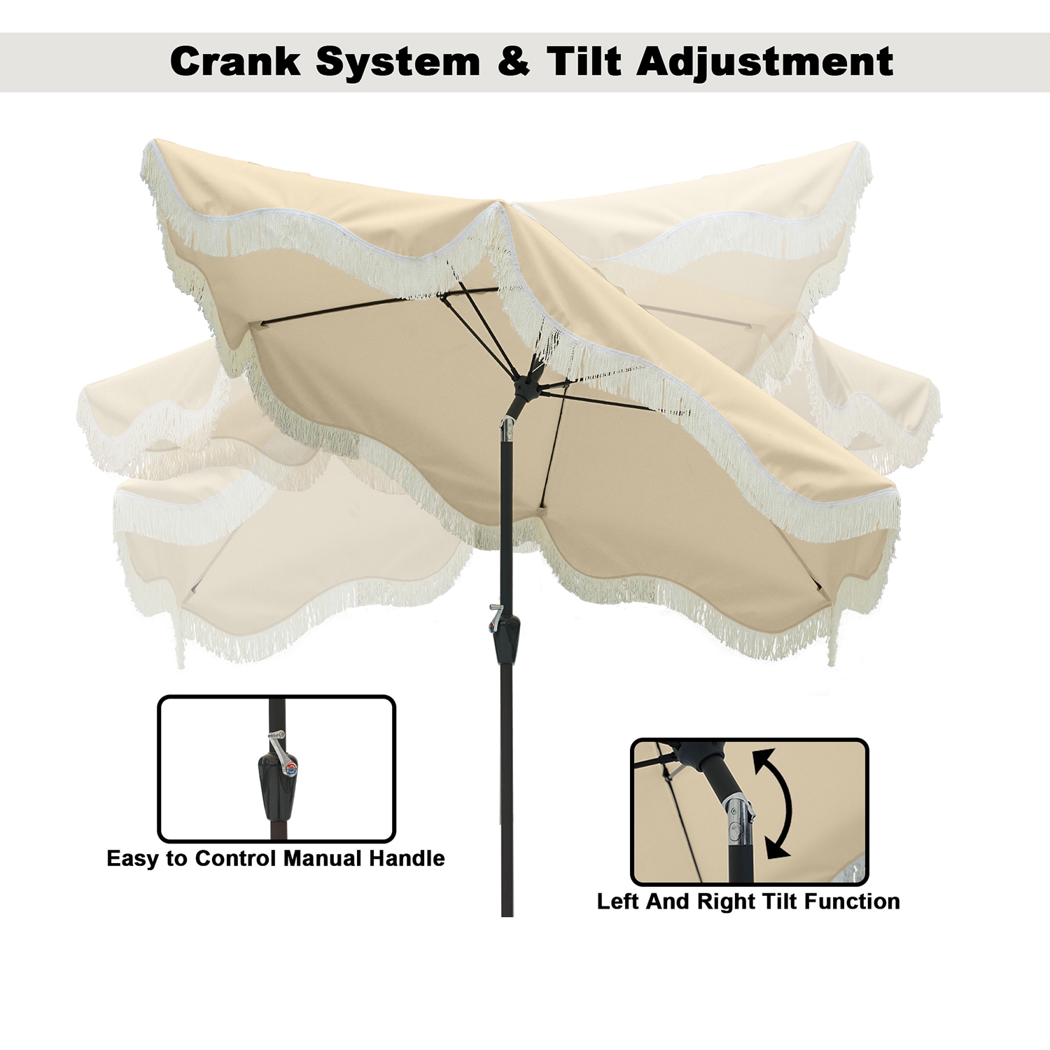 Clihome CL0102QDLS9BE Umbrellas-2 - View #6