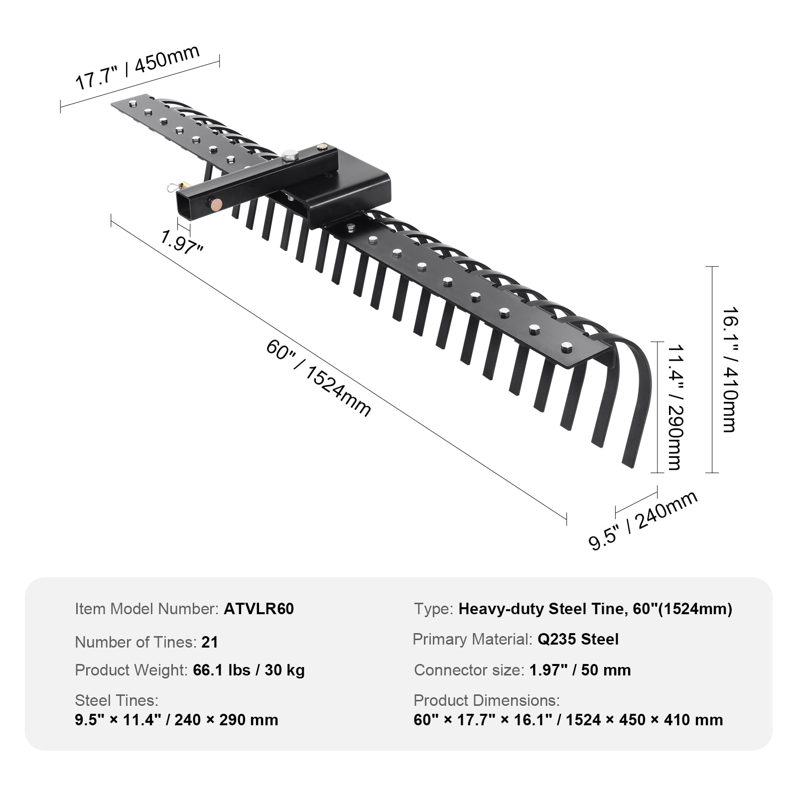VEVOR SCZXSCJ60BDS05296V0 Lawn-Mower-Spindles - View #7